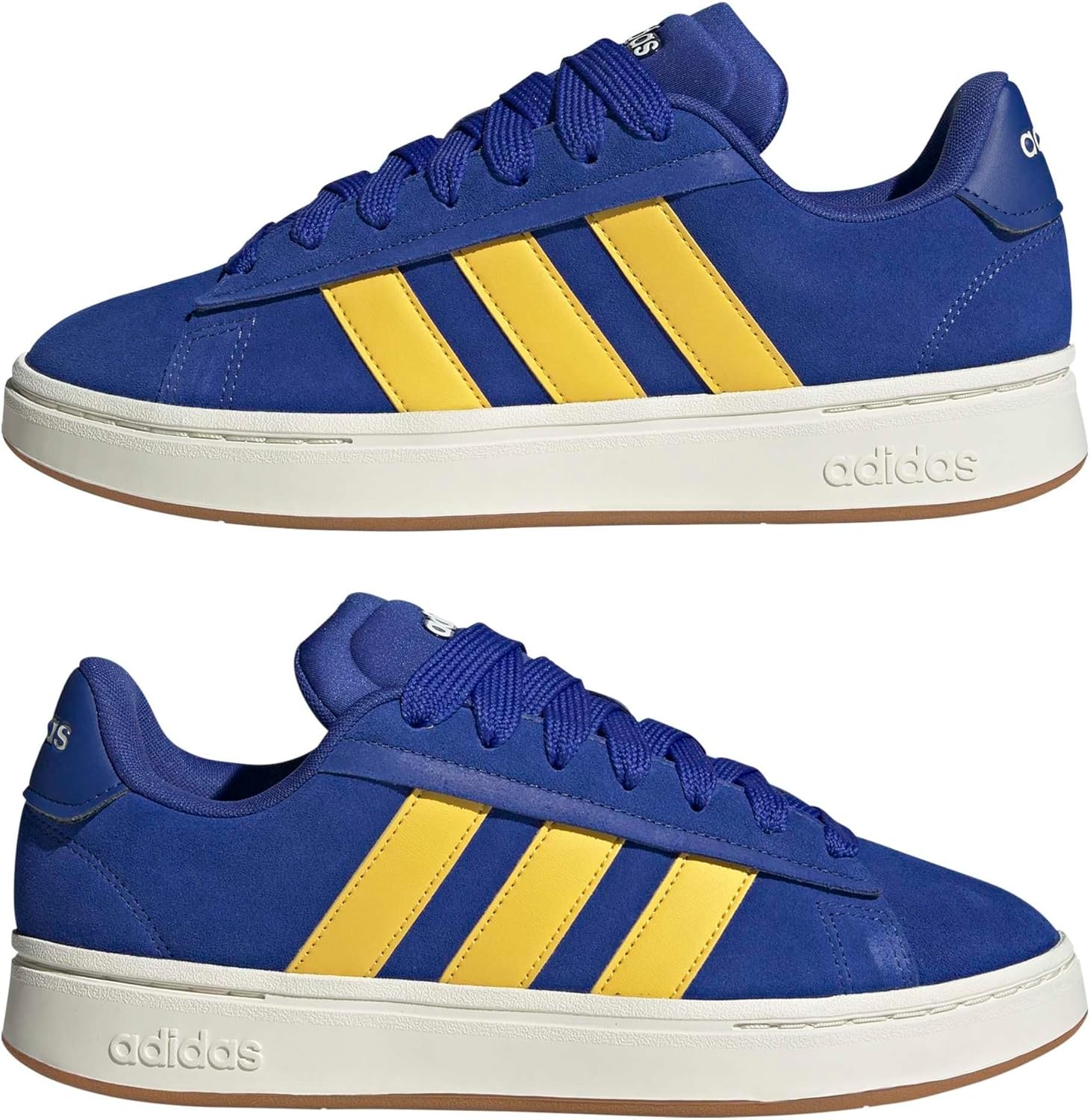 image:imageAdidas Mens Grand Court AlphaSemi Lucid BlueUtility YellowOff White