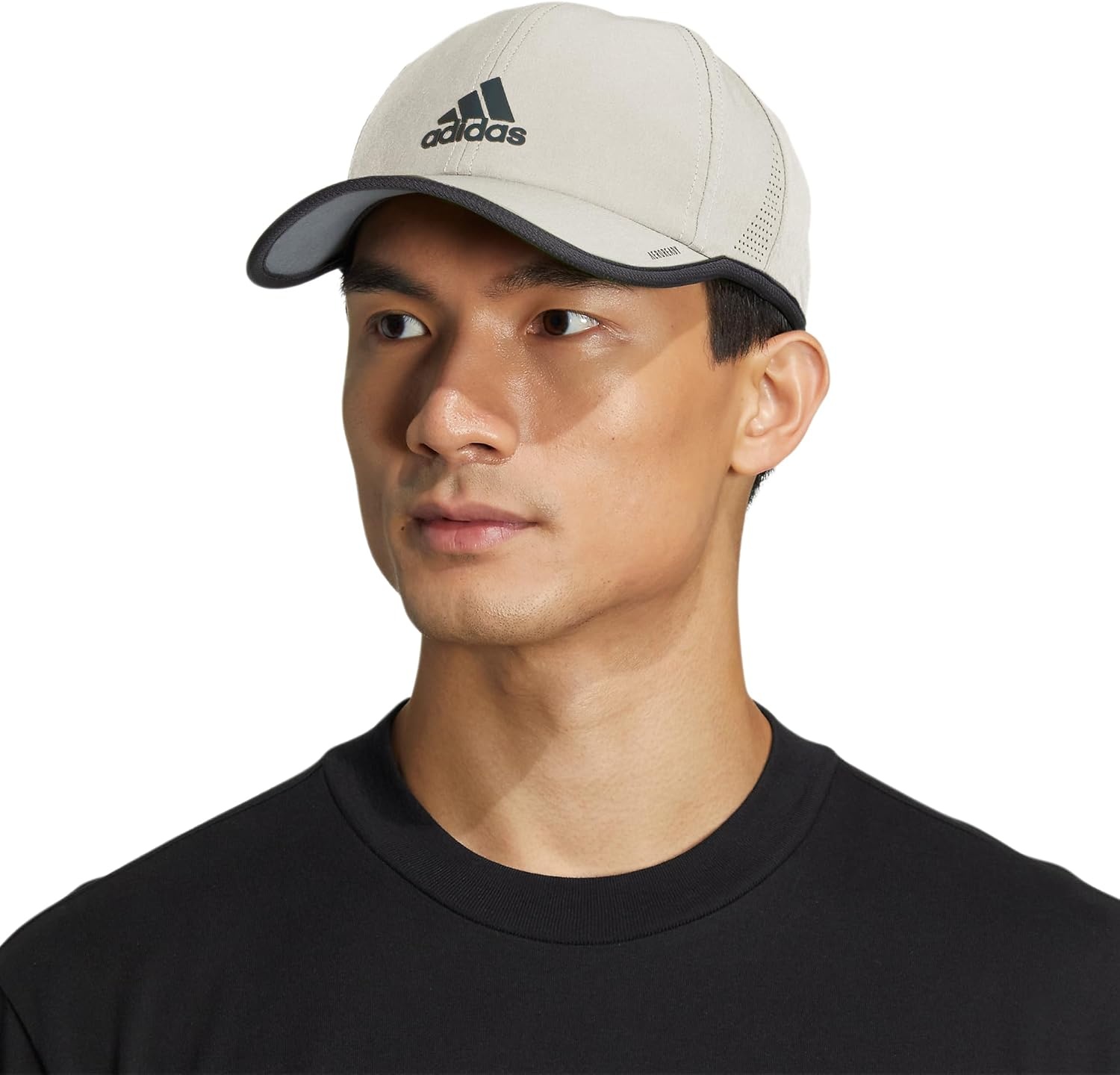 image:imageAdidas Mens Superlite Hat Lightweight Athletic Running Cap for WorkoutsWonder BeigeLegend Ink Blue20