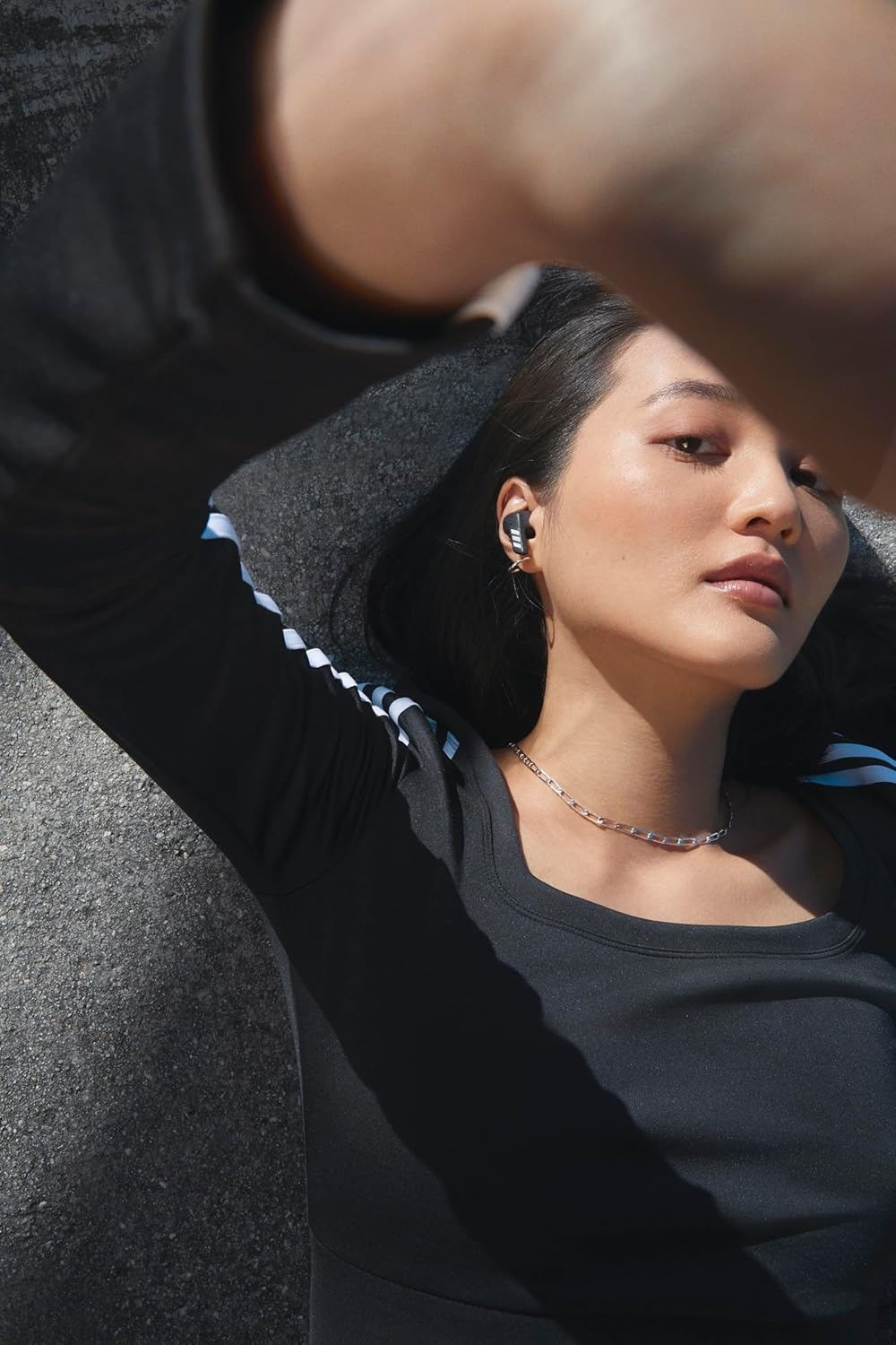 image:imageAdidas ZNE 01 True Wireless Noise Canceling Sports EarbudsNight Grey