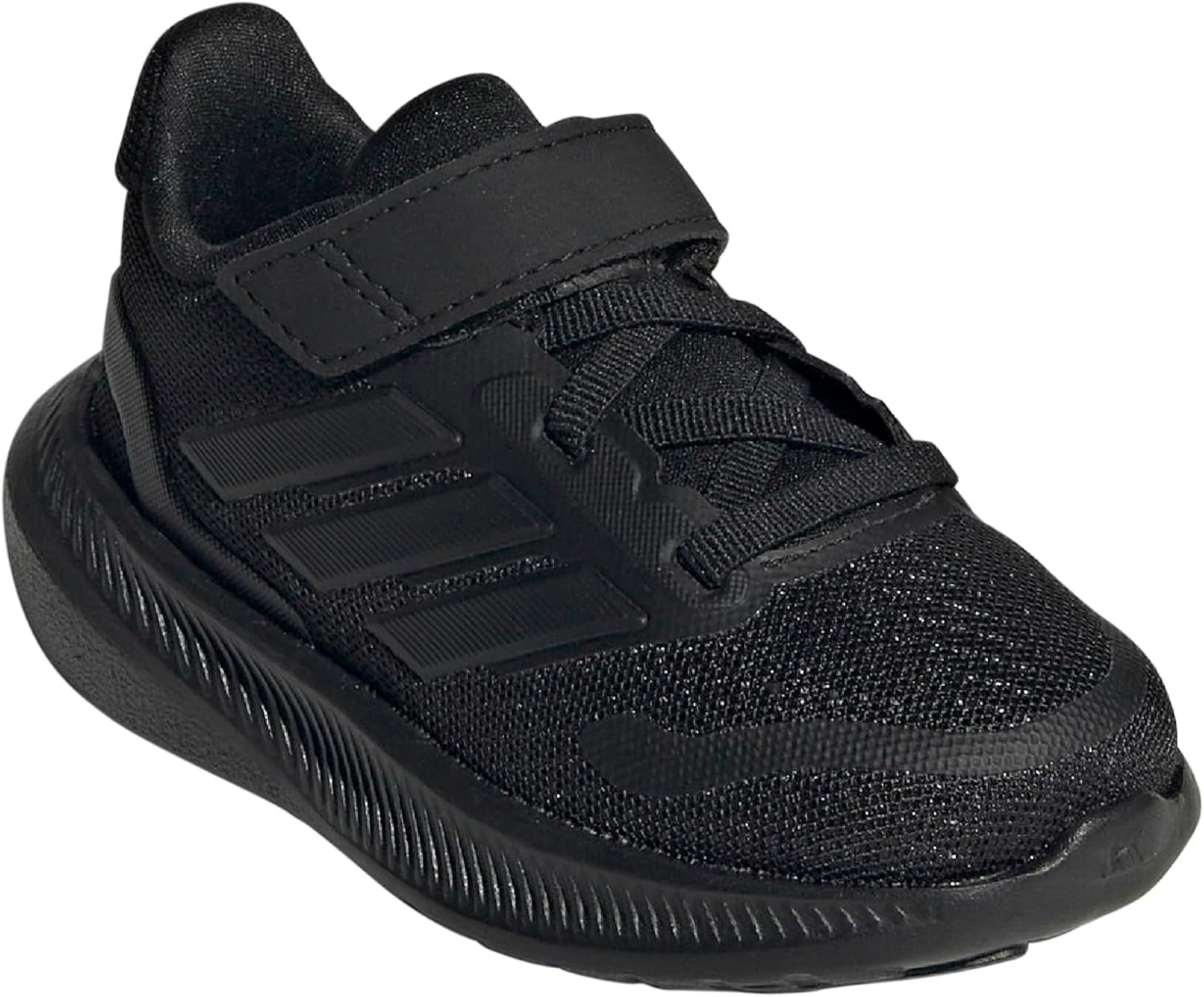 image:imageadidas BabyBoys Marvel Run Falcon 5 Elastic Lace amp StrapBlackBlackBlack