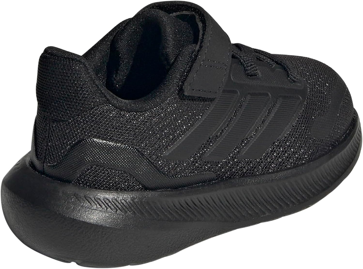 image:imageadidas BabyBoys Marvel Run Falcon 5 Elastic Lace amp StrapBlackBlackBlack