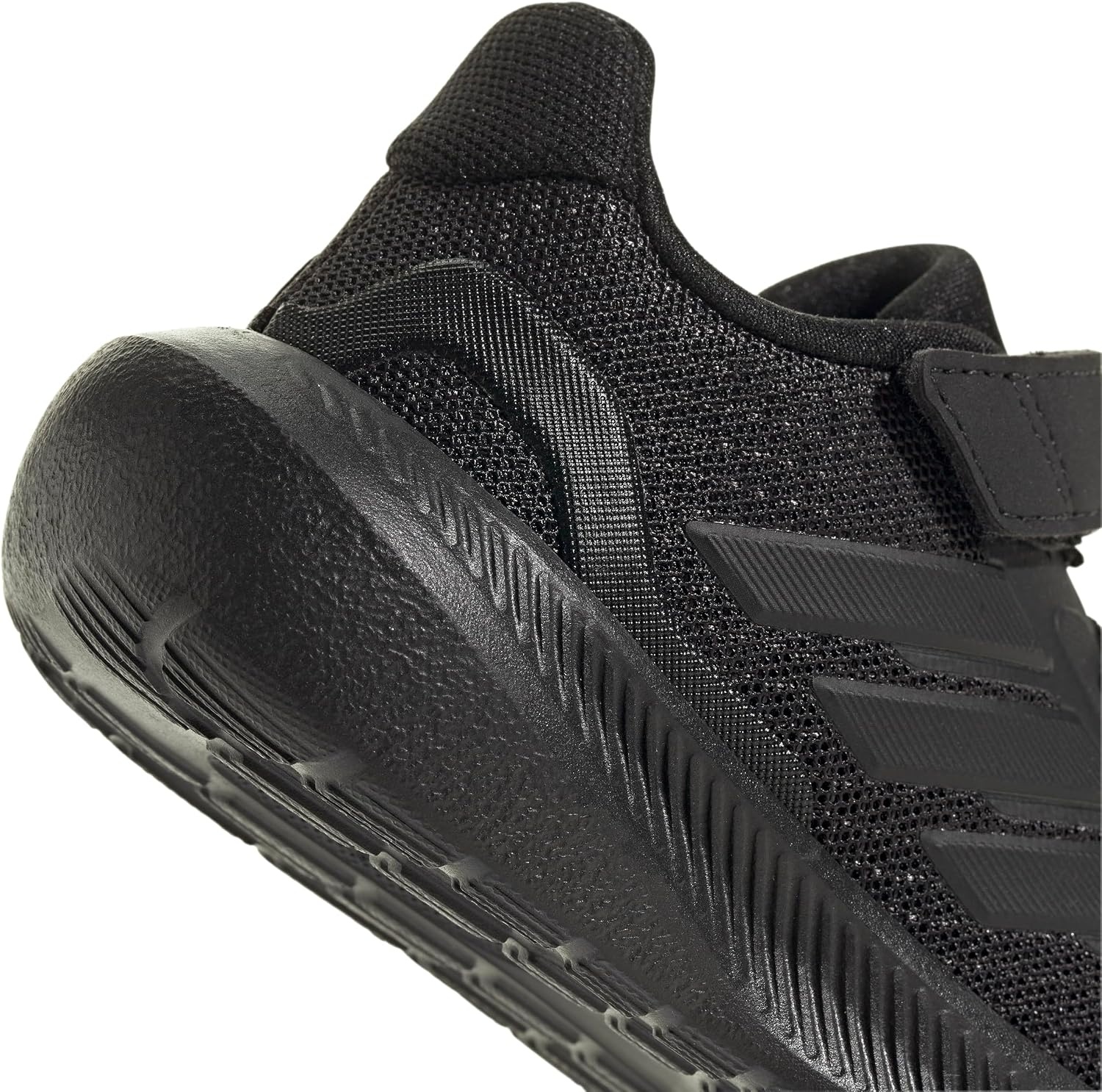 image:imageadidas BabyBoys Marvel Run Falcon 5 Elastic Lace amp StrapBlackBlackBlack