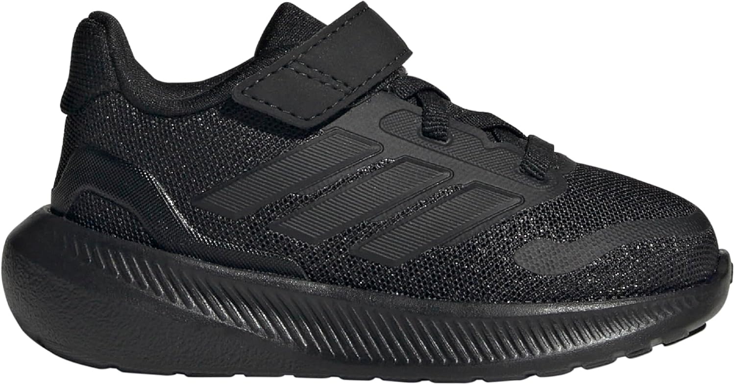 image:imageadidas BabyBoys Marvel Run Falcon 5 Elastic Lace amp StrapBlackBlackBlack