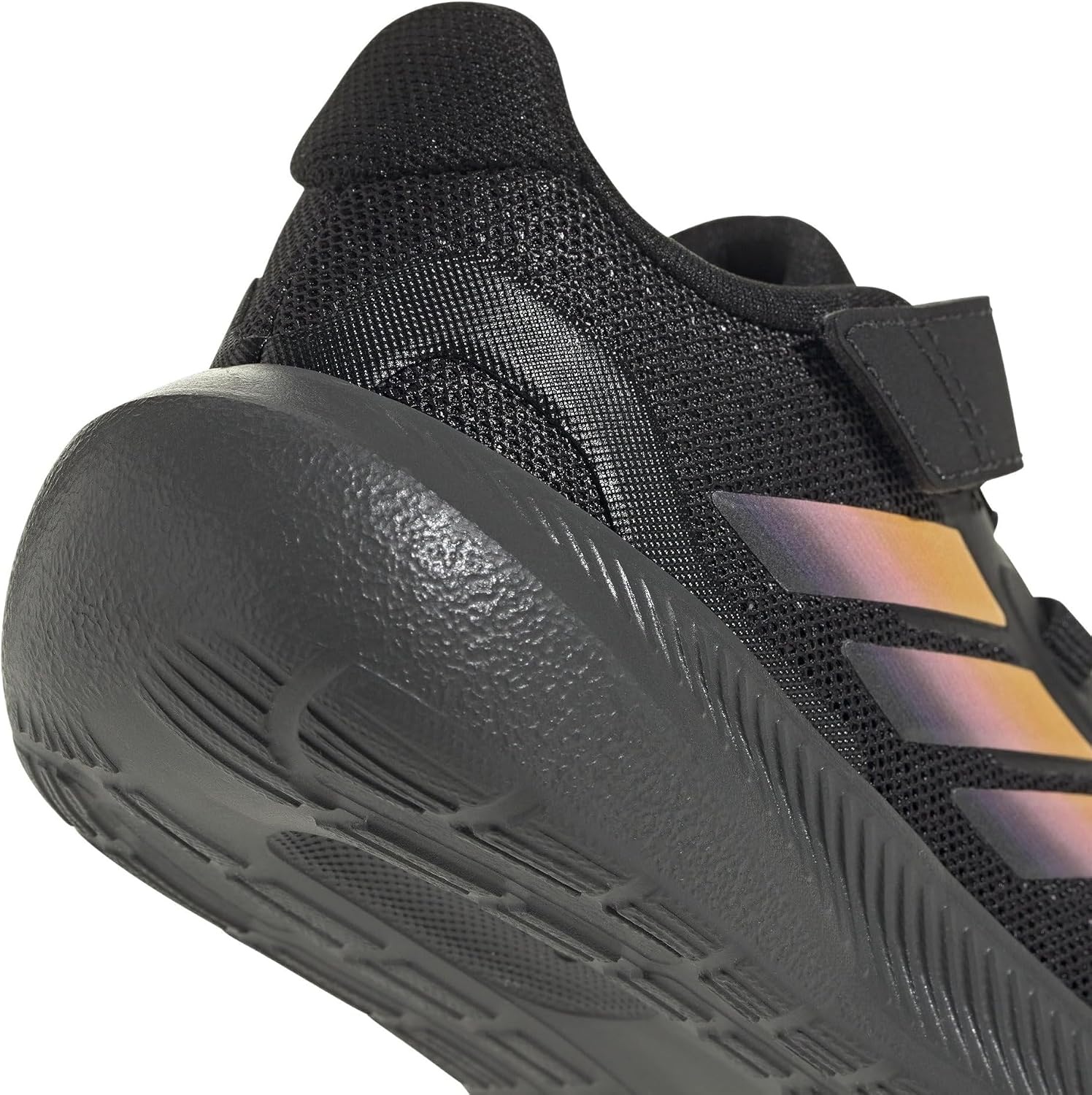 image:imageadidas BabyBoys Marvel Run Falcon 5 Elastic Lace amp StrapBlackSparkPink Spark