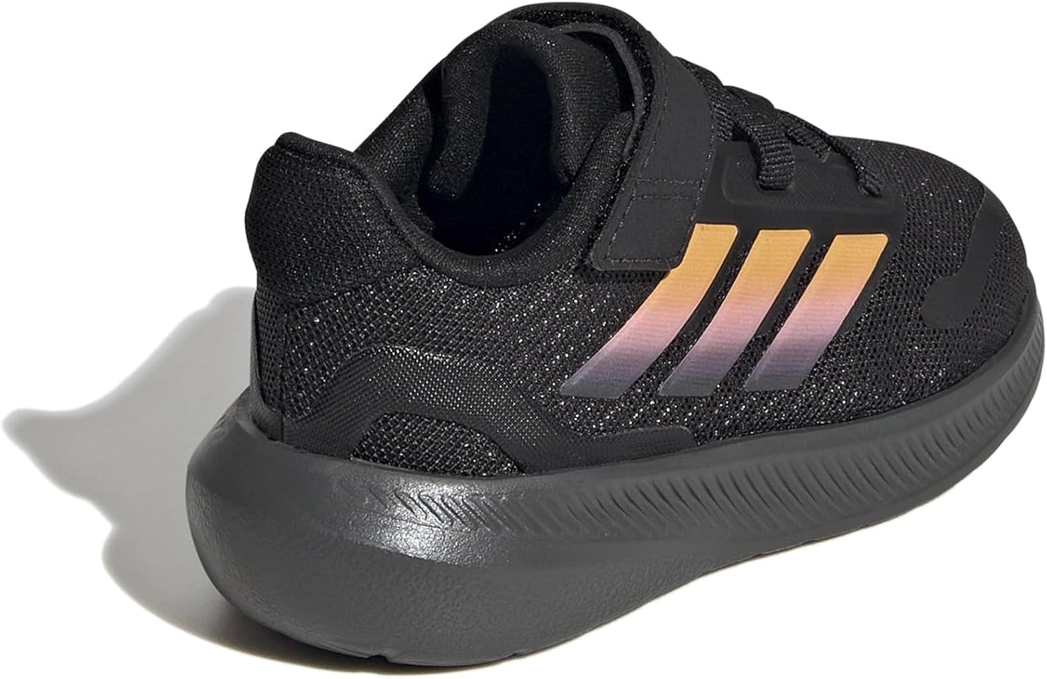 image:imageadidas BabyBoys Marvel Run Falcon 5 Elastic Lace amp StrapBlackSparkPink Spark