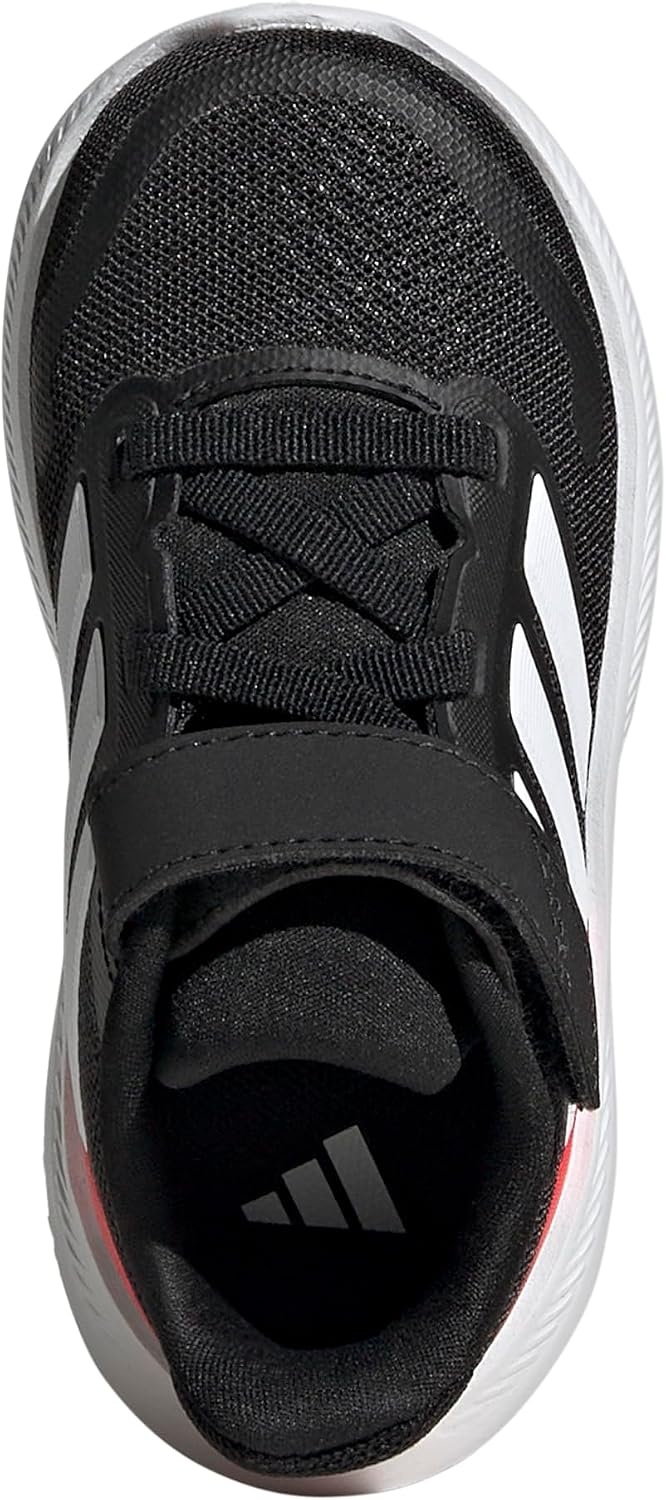 image:imageadidas BabyBoys Marvel Run Falcon 5 Elastic Lace amp StrapBlackWhiteLucid Red