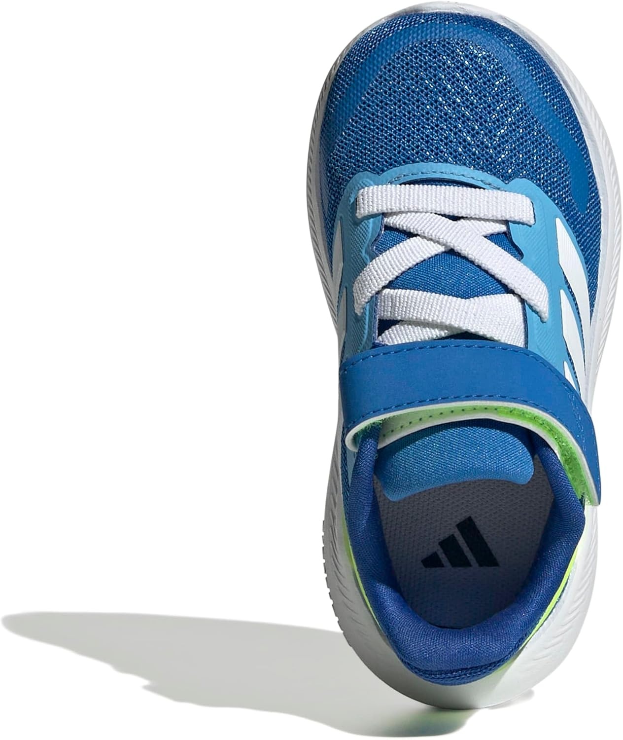 image:imageadidas BabyBoys Marvel Run Falcon 5 Elastic Lace amp StrapBright RoyalWhiteLucid Lemon