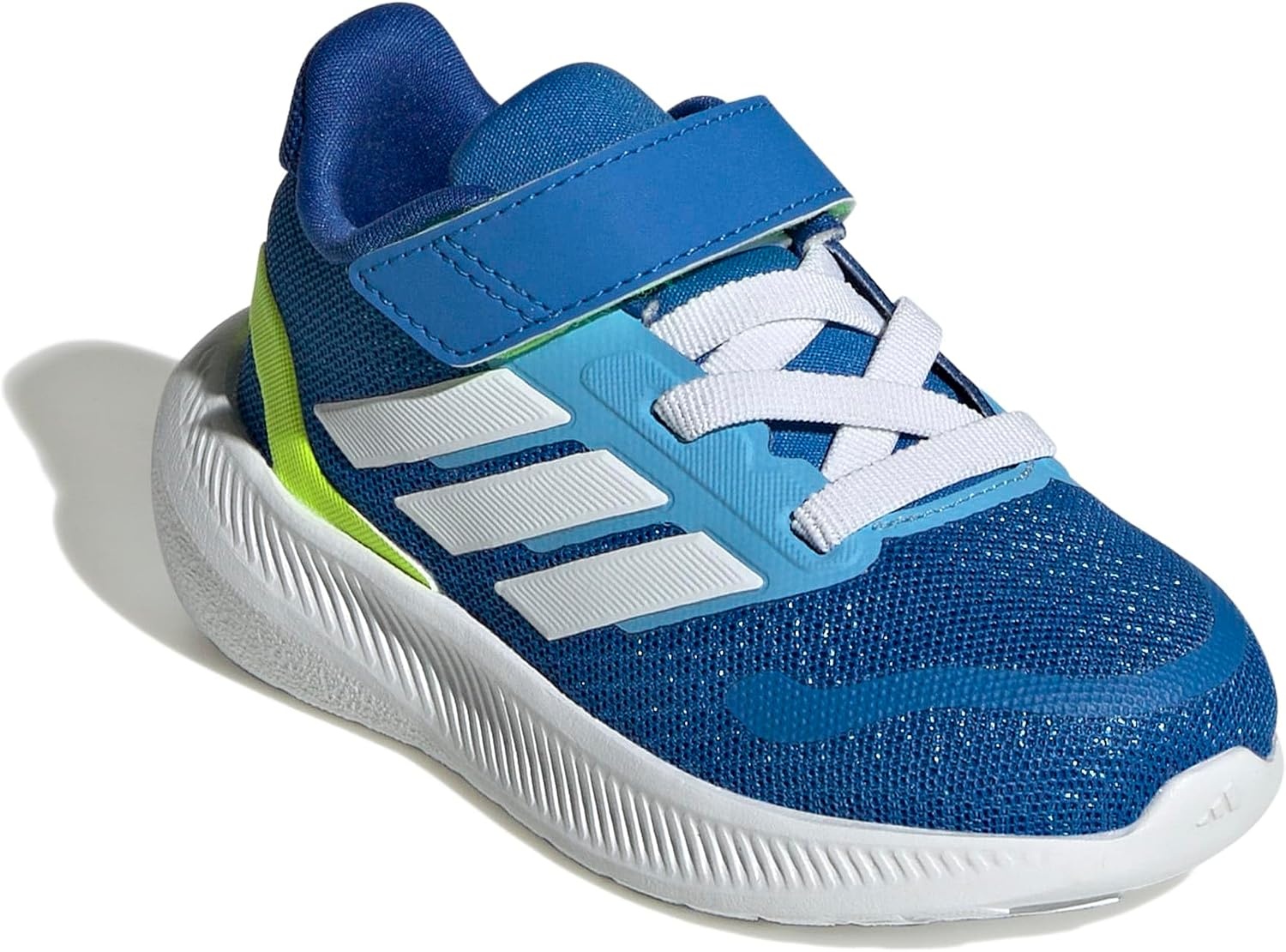 image:imageadidas BabyBoys Marvel Run Falcon 5 Elastic Lace amp StrapBright RoyalWhiteLucid Lemon
