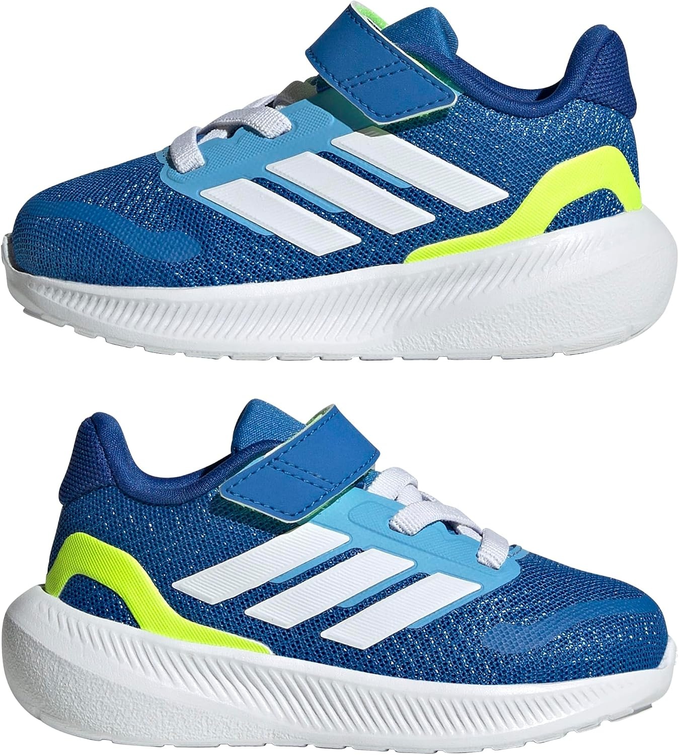 image:imageadidas BabyBoys Marvel Run Falcon 5 Elastic Lace amp StrapBright RoyalWhiteLucid Lemon