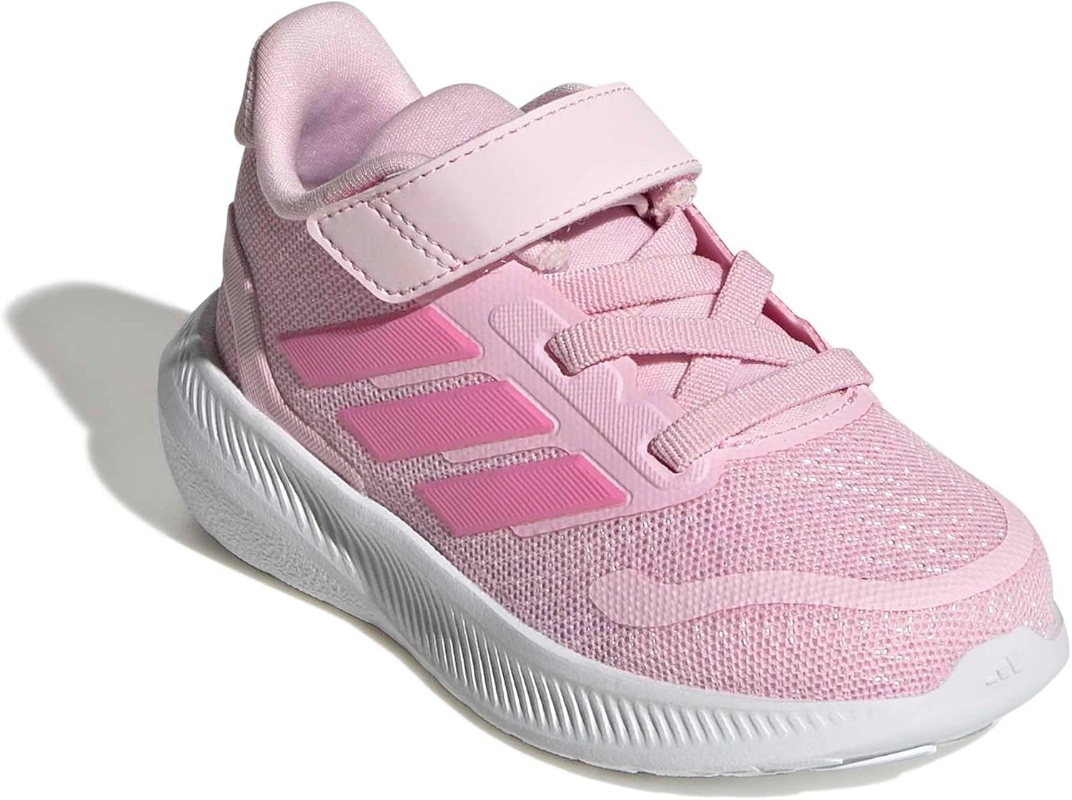 image:imageadidas BabyBoys Marvel Run Falcon 5 Elastic Lace amp StrapClear PinkBliss PinkClear Pink