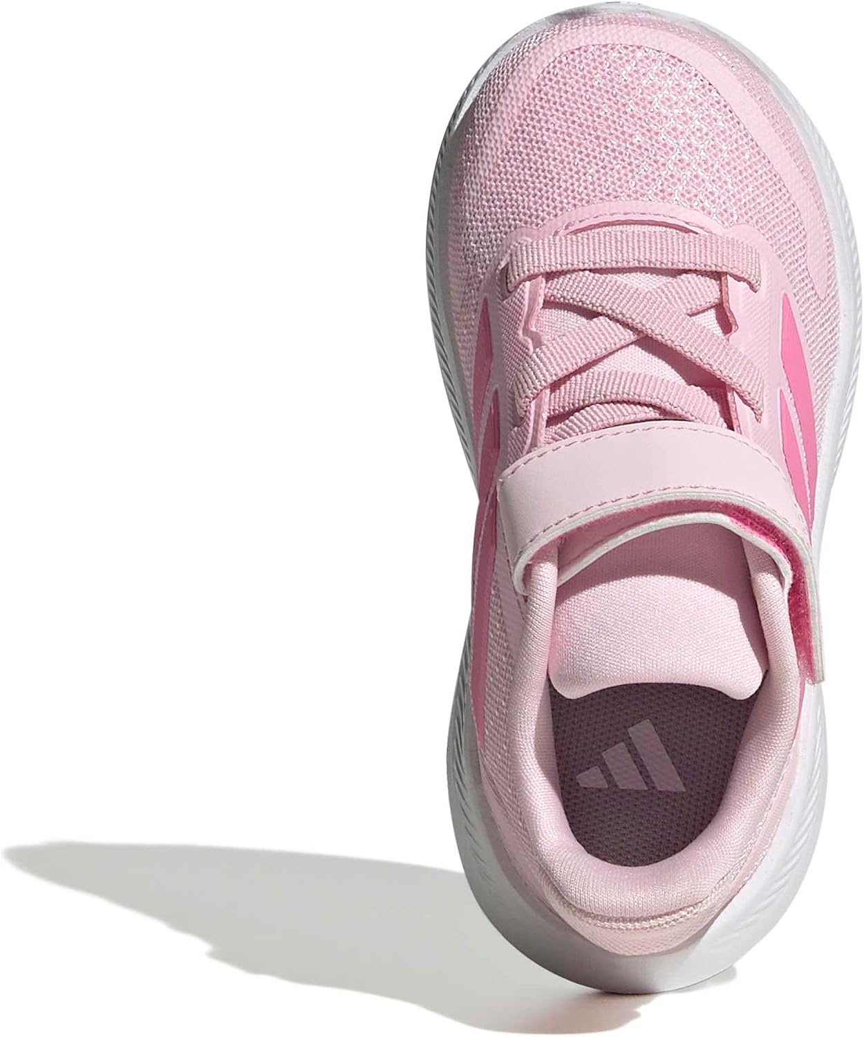 image:imageadidas BabyBoys Marvel Run Falcon 5 Elastic Lace amp StrapClear PinkBliss PinkClear Pink