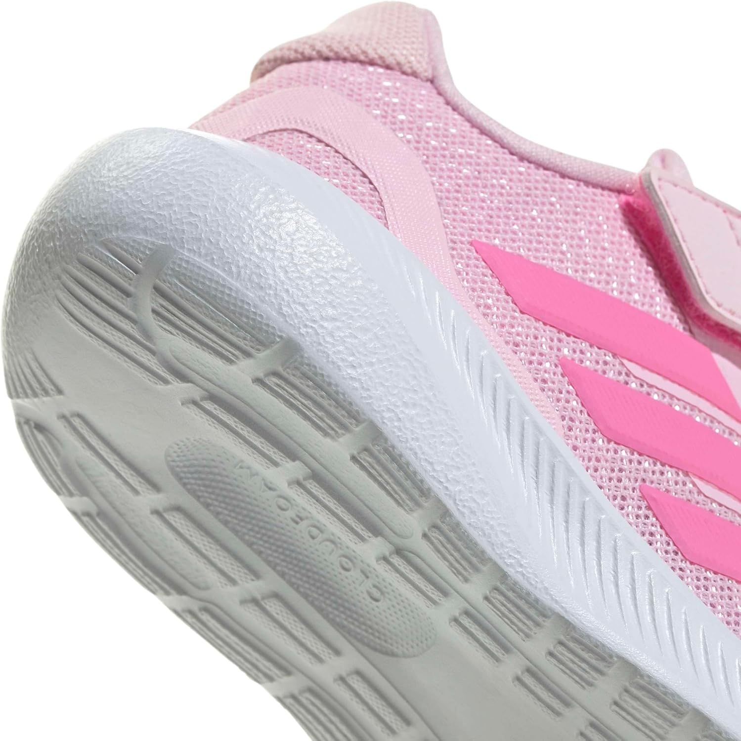 image:imageadidas BabyBoys Marvel Run Falcon 5 Elastic Lace amp StrapClear PinkBliss PinkClear Pink