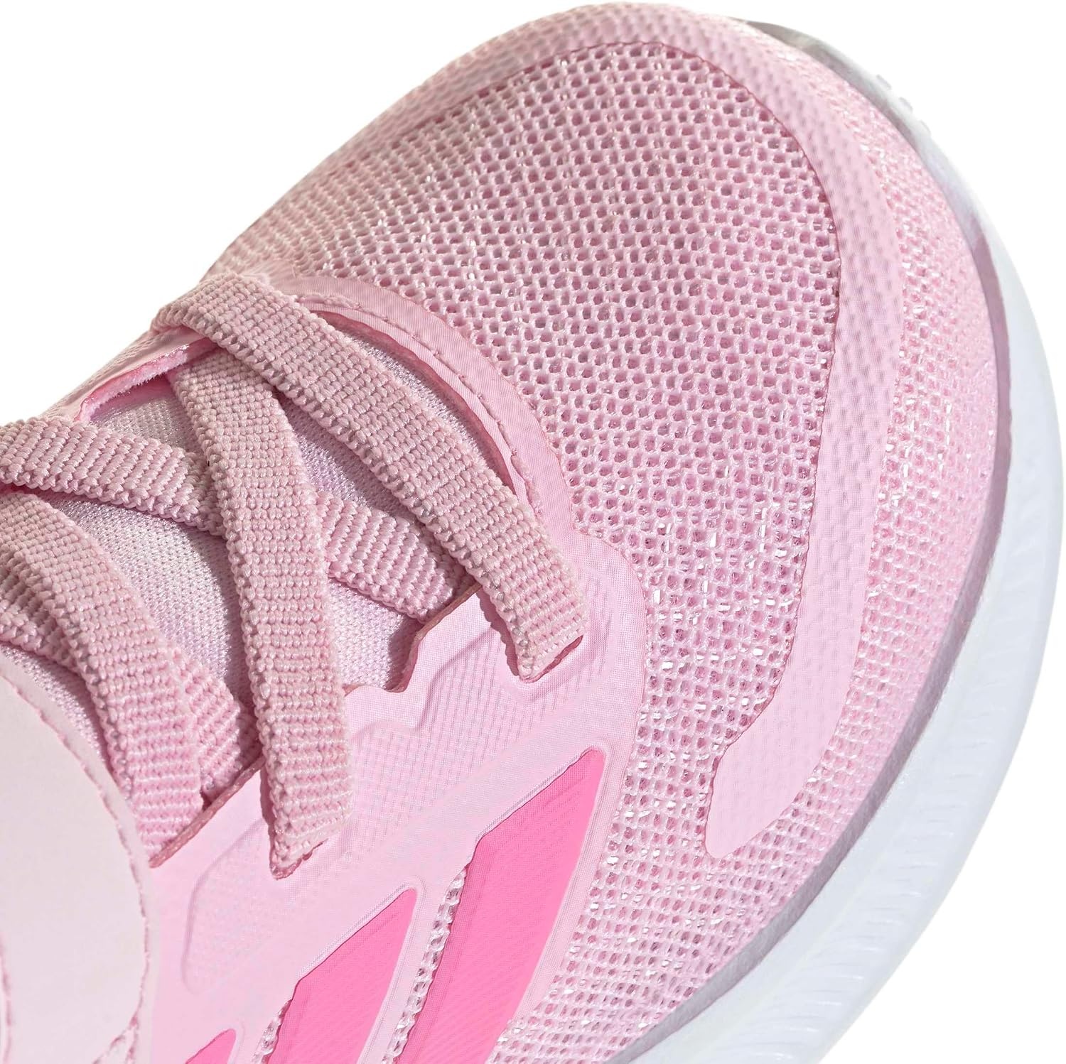 image:imageadidas BabyBoys Marvel Run Falcon 5 Elastic Lace amp StrapClear PinkBliss PinkClear Pink