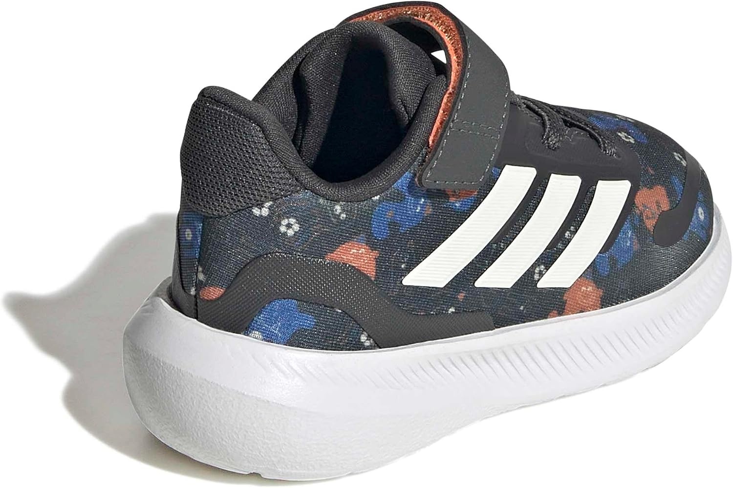 image:imageadidas BabyBoys Marvel Run Falcon 5 Elastic Lace amp StrapGreyOff WhiteRay Blue