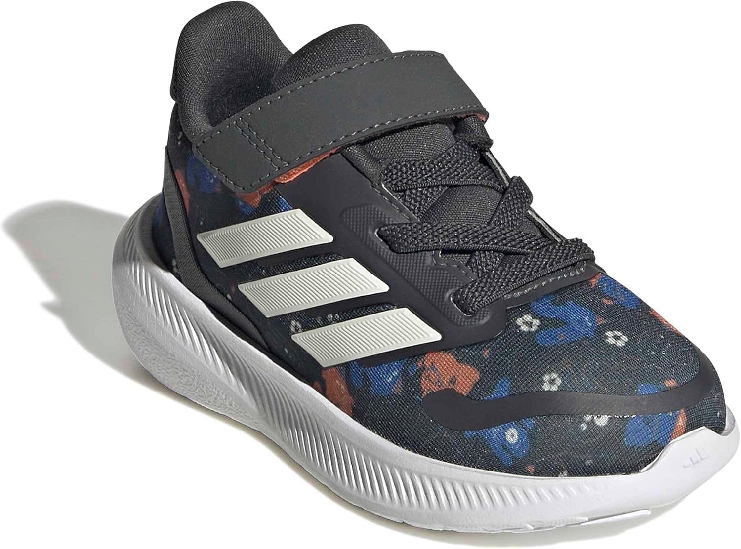 image:imageadidas BabyBoys Marvel Run Falcon 5 Elastic Lace amp StrapGreyOff WhiteRay Blue