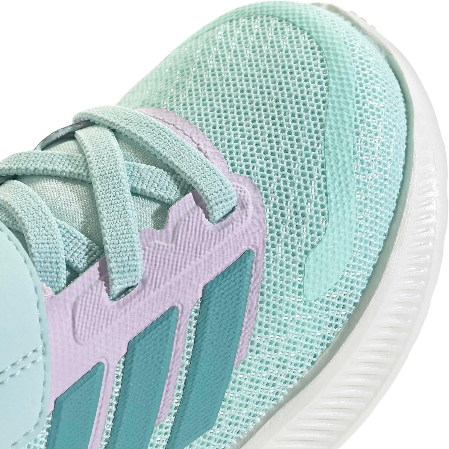 image:imageadidas BabyBoys Marvel Run Falcon 5 Elastic Lace amp StrapHalo MintMint TonIce Lavender