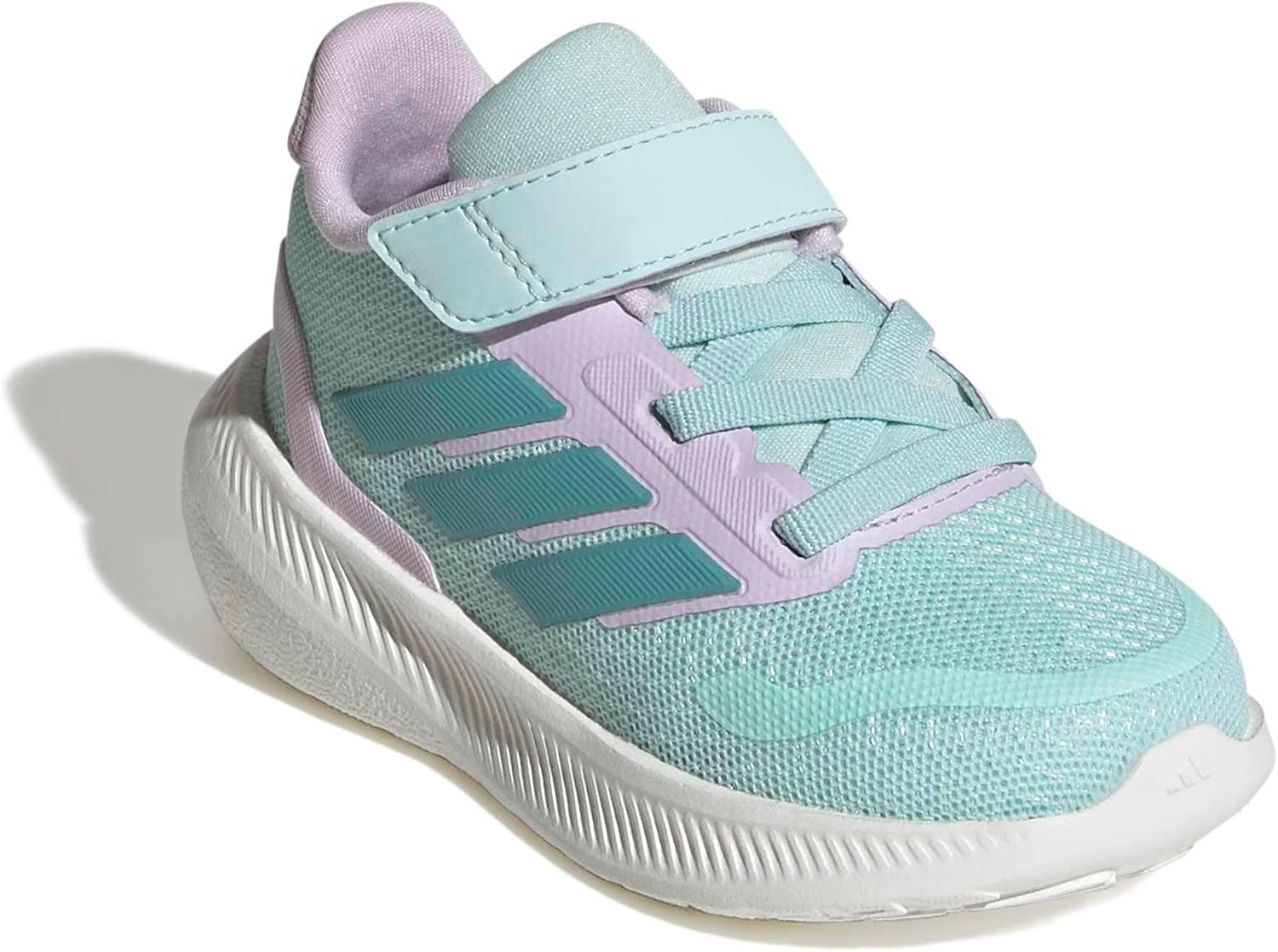 image:imageadidas BabyBoys Marvel Run Falcon 5 Elastic Lace amp StrapHalo MintMint TonIce Lavender