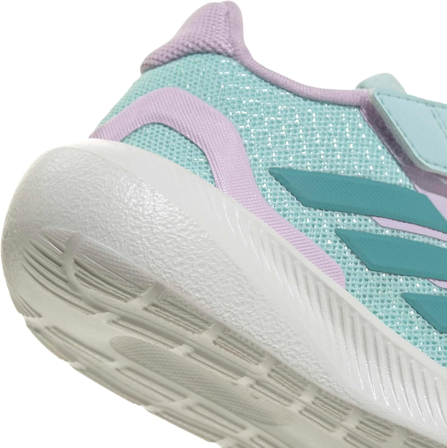 image:imageadidas BabyBoys Marvel Run Falcon 5 Elastic Lace amp StrapHalo MintMint TonIce Lavender