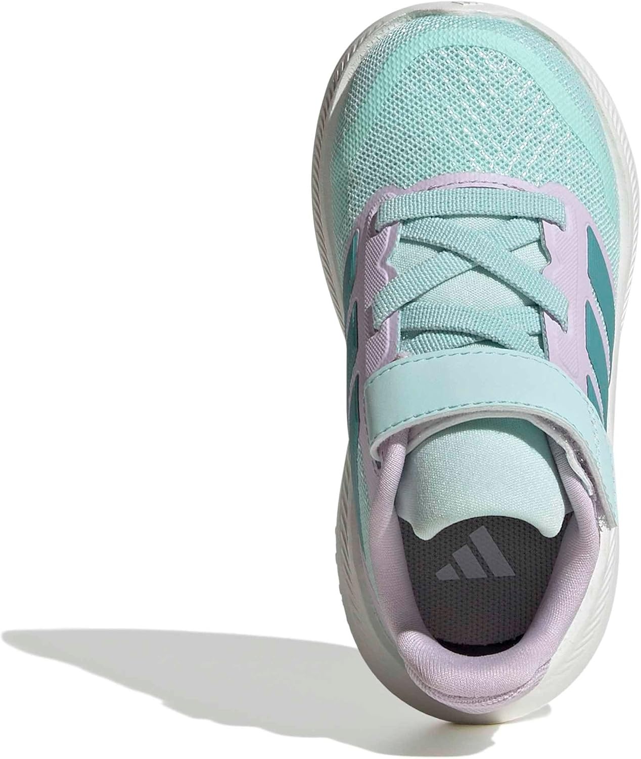 image:imageadidas BabyBoys Marvel Run Falcon 5 Elastic Lace amp StrapHalo MintMint TonIce Lavender