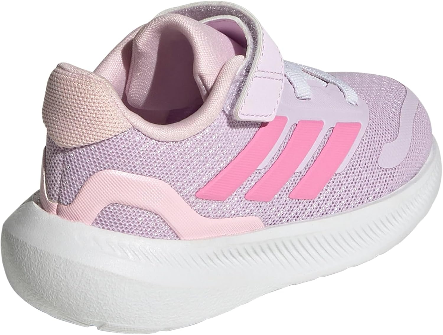 image:imageadidas BabyBoys Marvel Run Falcon 5 Elastic Lace amp StrapIce LavenderWhiteClear Pink