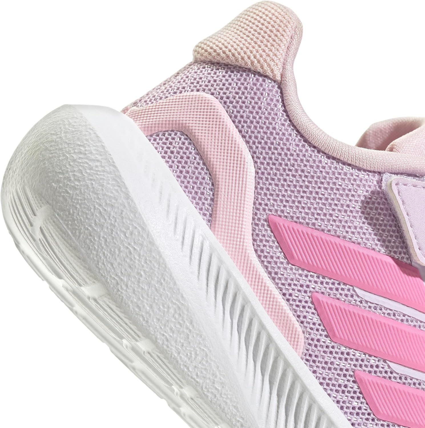 image:imageadidas BabyBoys Marvel Run Falcon 5 Elastic Lace amp StrapIce LavenderWhiteClear Pink
