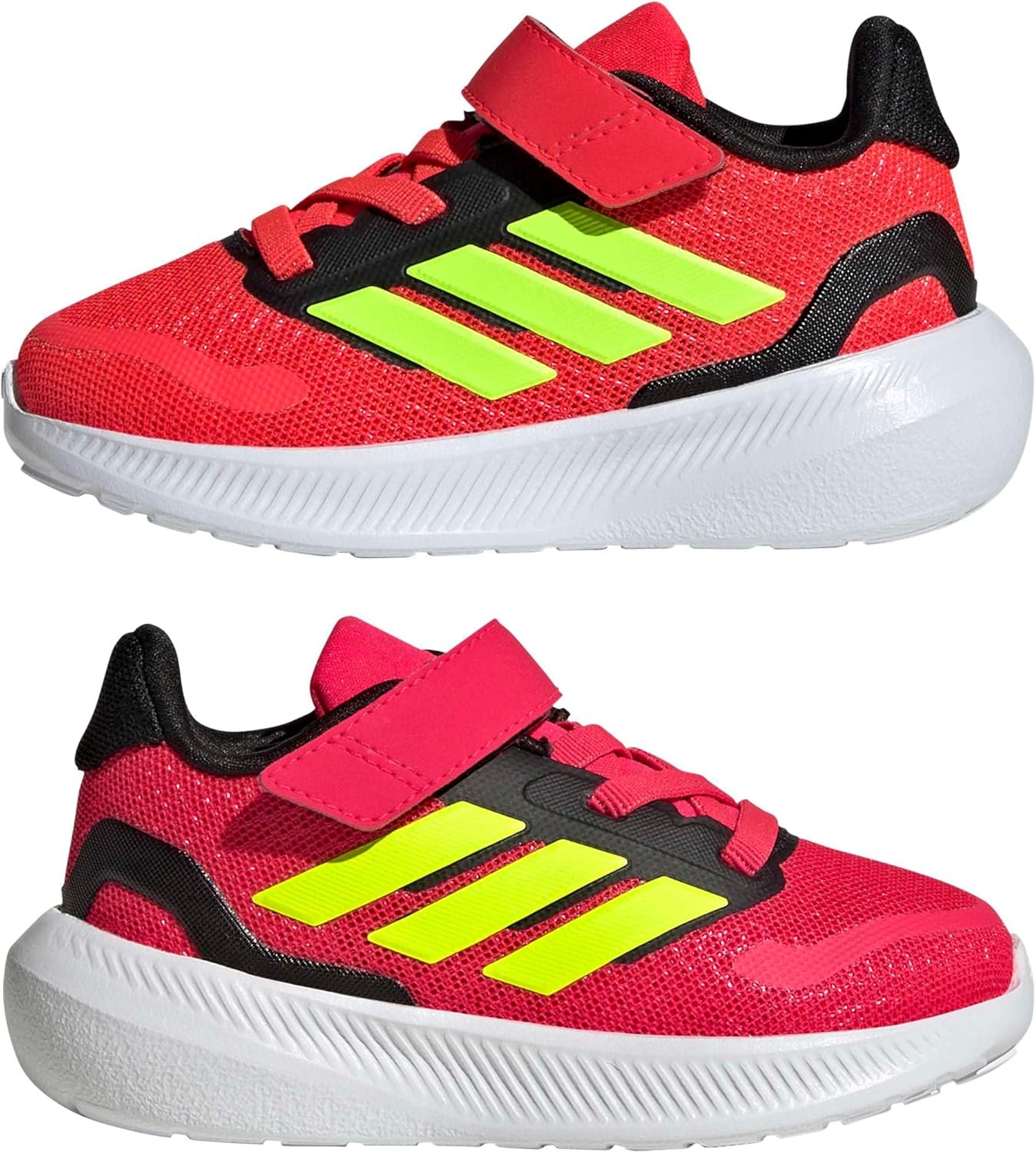 image:imageadidas BabyBoys Marvel Run Falcon 5 Elastic Lace amp StrapLucid RedLucid LemonBlack