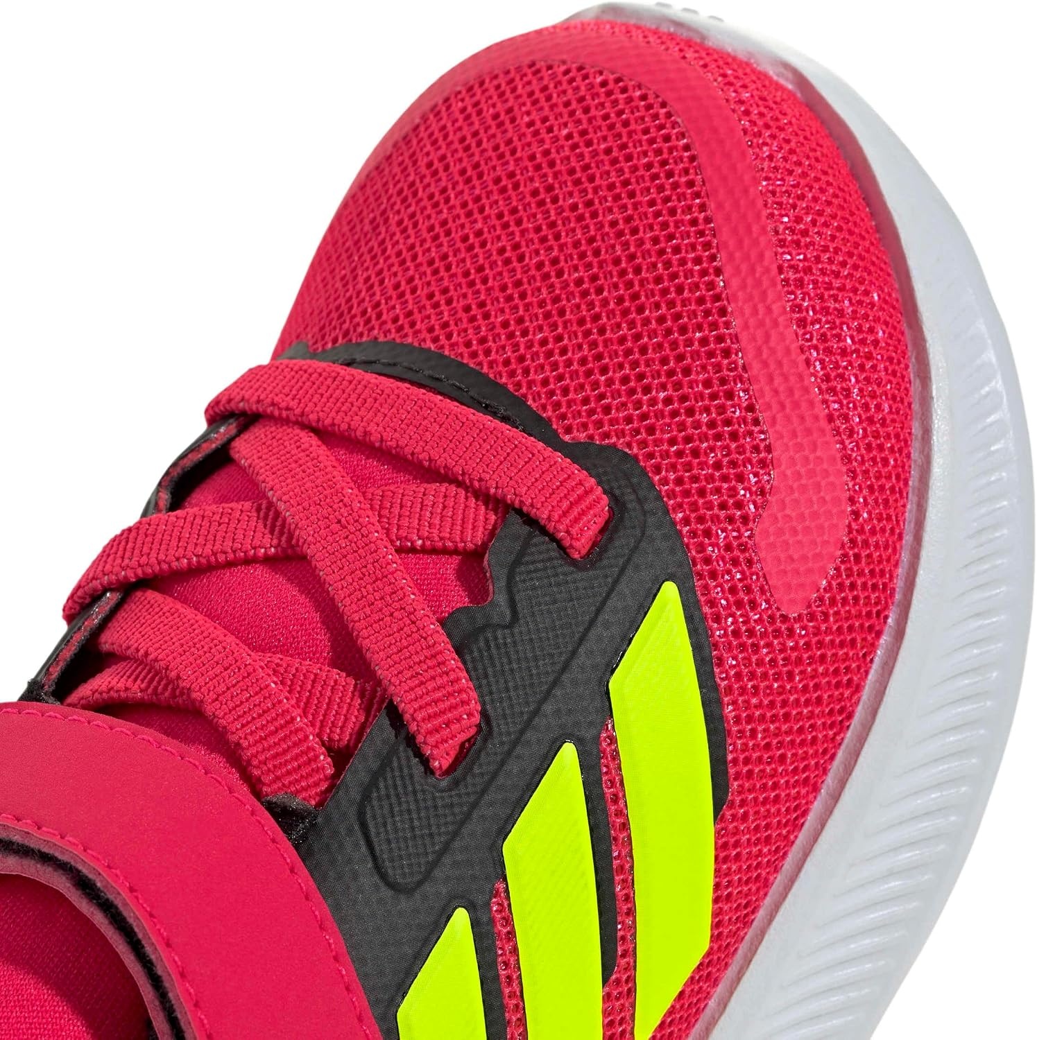 image:imageadidas BabyBoys Marvel Run Falcon 5 Elastic Lace amp StrapLucid RedLucid LemonBlack