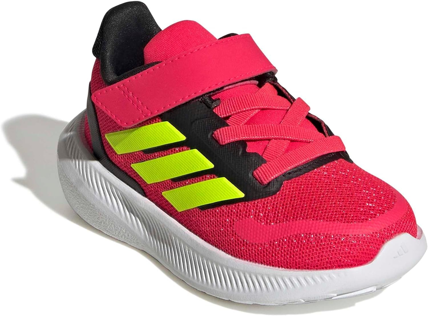 image:imageadidas BabyBoys Marvel Run Falcon 5 Elastic Lace amp StrapLucid RedLucid LemonBlack