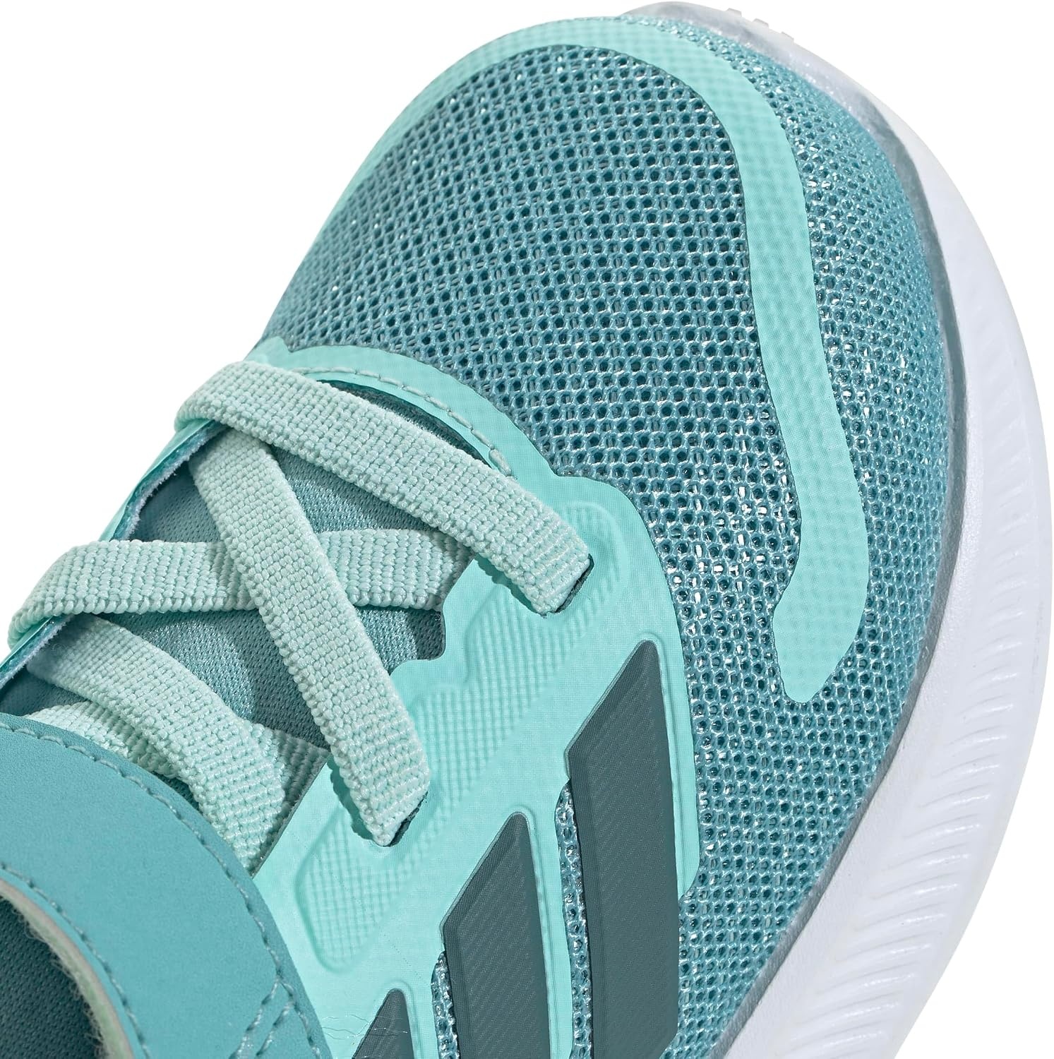 image:imageadidas BabyBoys Marvel Run Falcon 5 Elastic Lace amp StrapMint TonPreloved TealSemi Green Spark