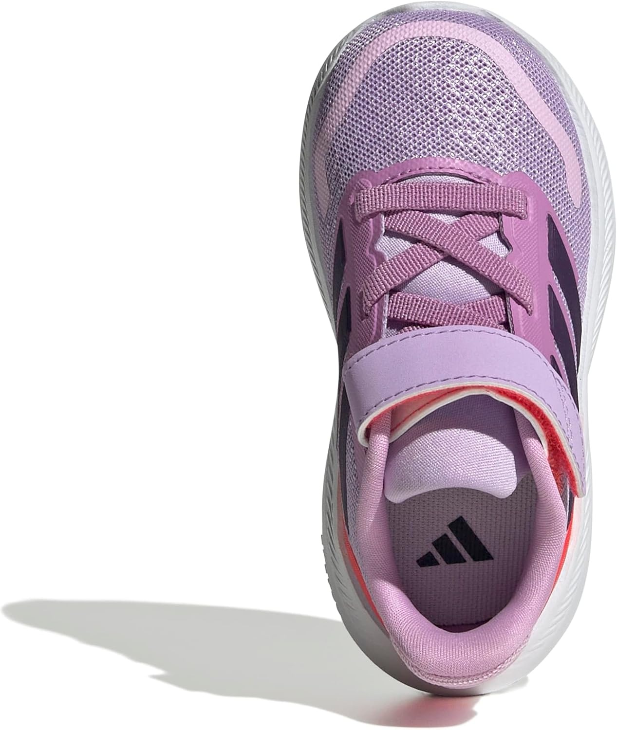 image:imageadidas BabyBoys Marvel Run Falcon 5 Elastic Lace amp StrapPowder PlumAurora PlumLucid Red