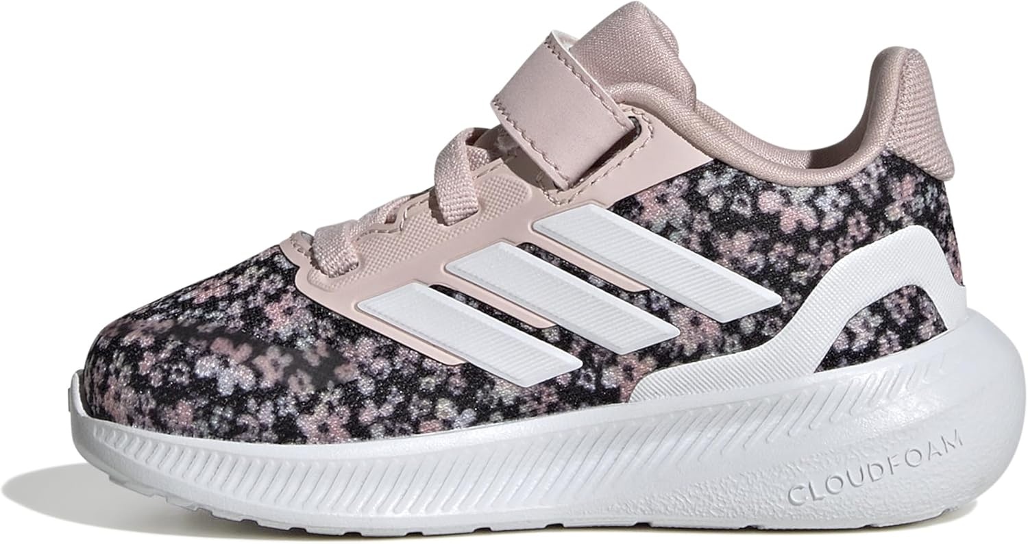 image:imageadidas BabyBoys Marvel Run Falcon 5 Elastic Lace amp StrapSandy PinkWhiteBlack