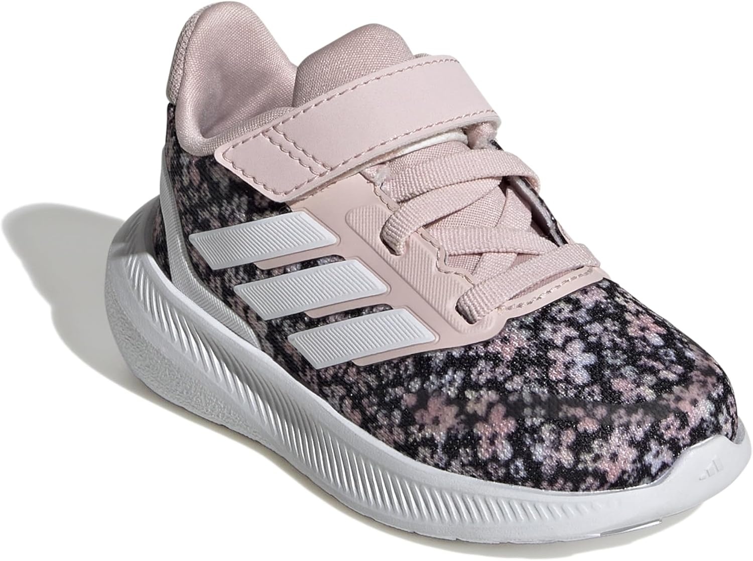image:imageadidas BabyBoys Marvel Run Falcon 5 Elastic Lace amp StrapSandy PinkWhiteBlack