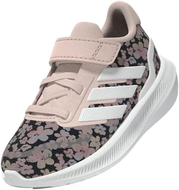image:imageadidas BabyBoys Marvel Run Falcon 5 Elastic Lace amp StrapSandy PinkWhiteBlack