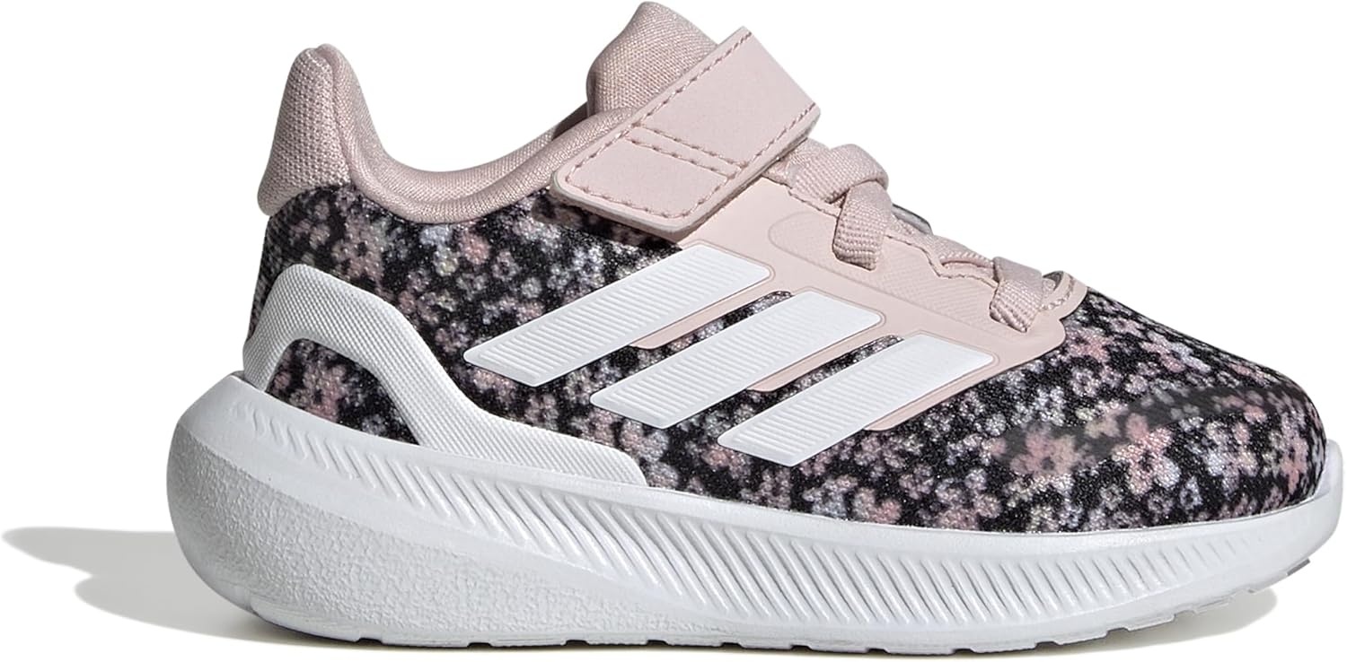 image:imageadidas BabyBoys Marvel Run Falcon 5 Elastic Lace amp StrapSandy PinkWhiteBlack
