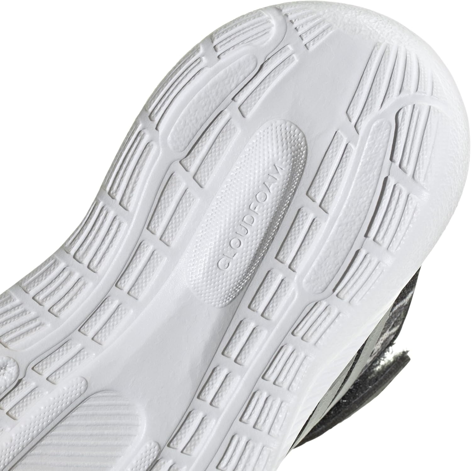 image:imageadidas BabyBoys Marvel Run Falcon 5 Elastic Lace amp StrapSilver PebbleSilver MetallicCarbon