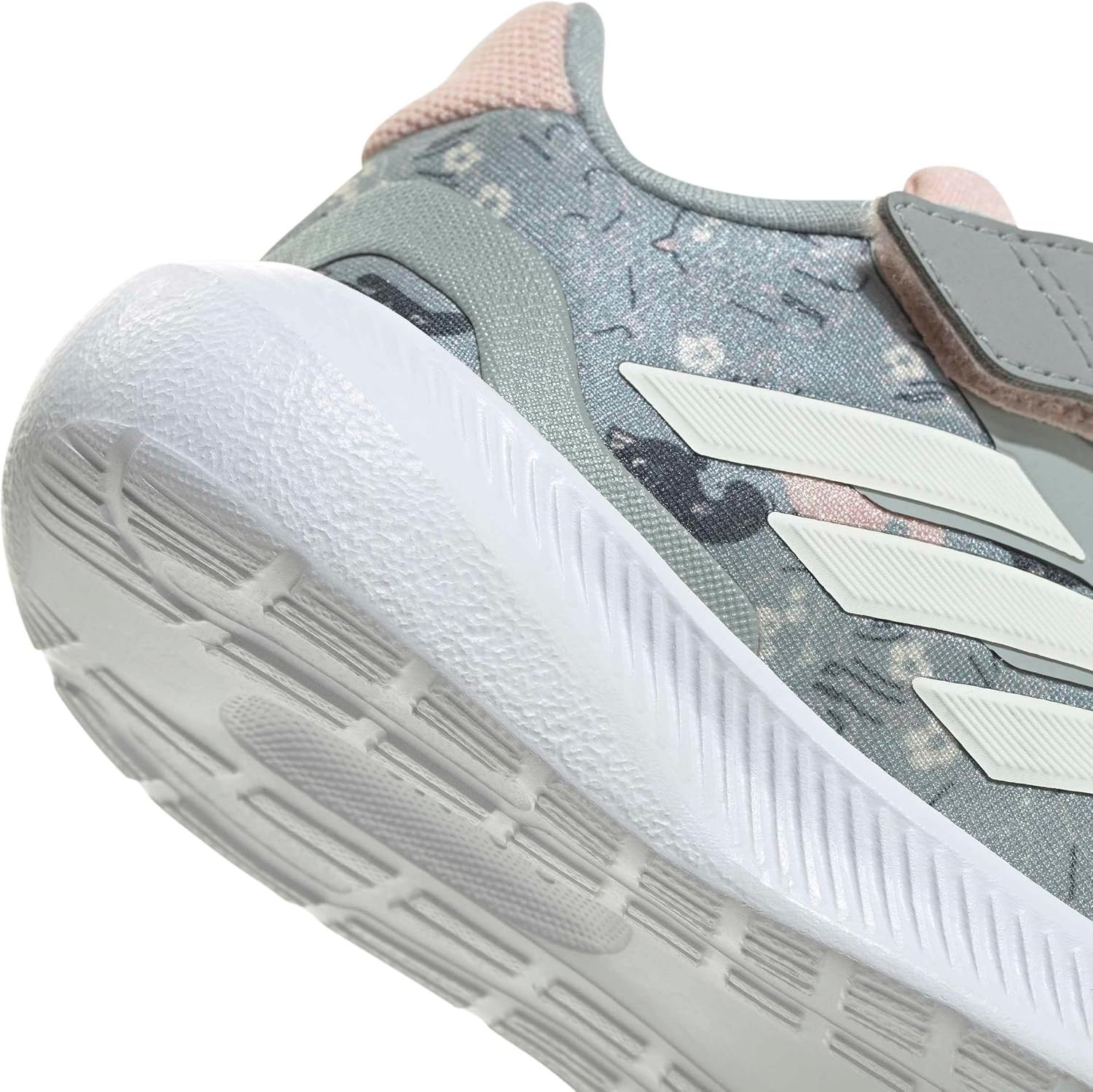 image:imageadidas BabyBoys Marvel Run Falcon 5 Elastic Lace amp StrapWonder SageOff WhiteBlush Pink