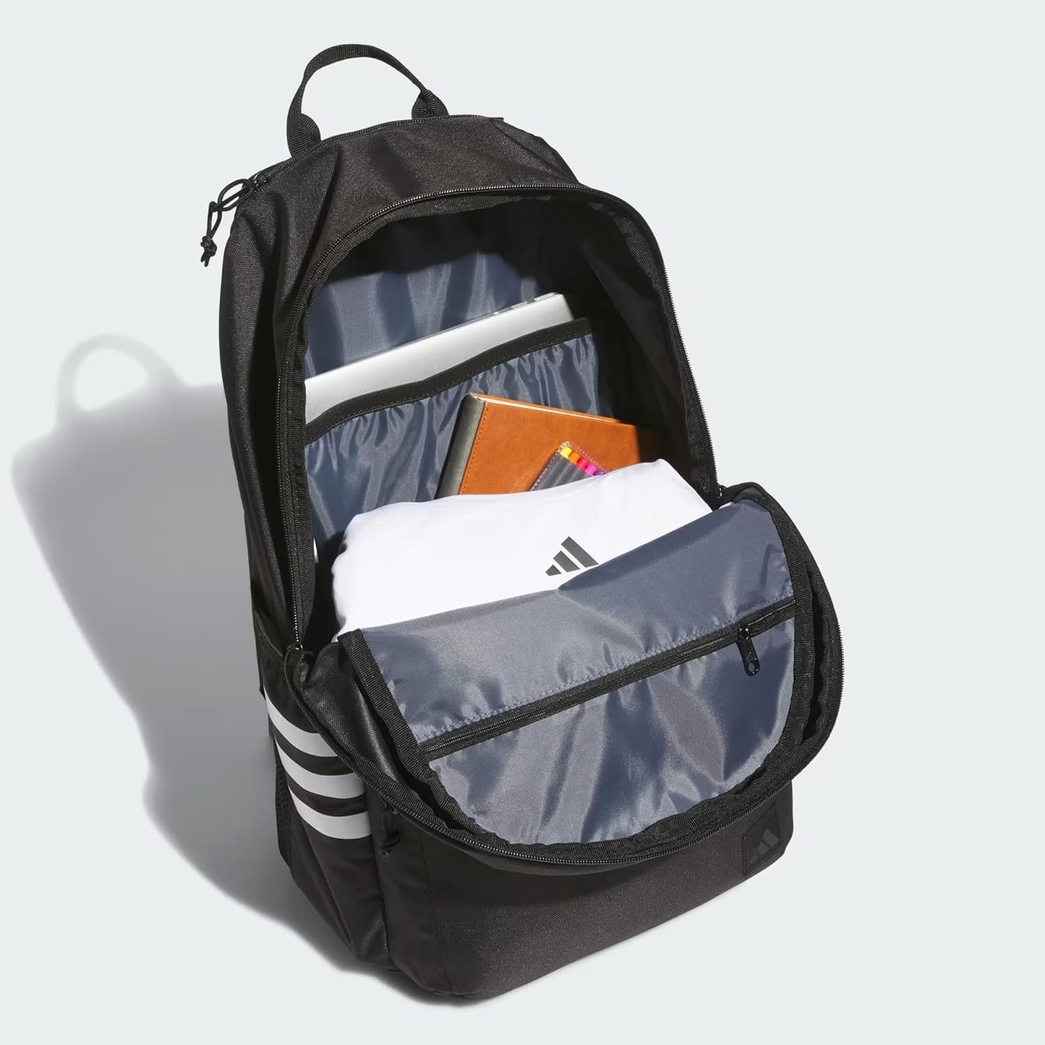 image:imageadidas Classic 3Stripe Backpack for Laptop School and Travel 28LBlack50