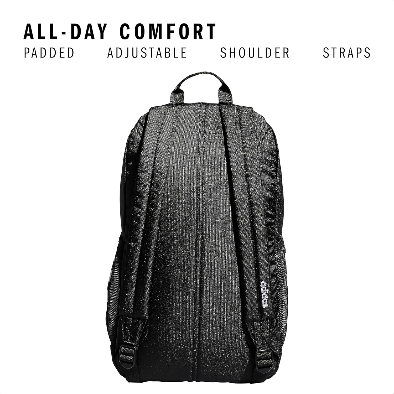 image:imageadidas Classic 3Stripe Backpack for Laptop School and Travel 28LBlackWhite40