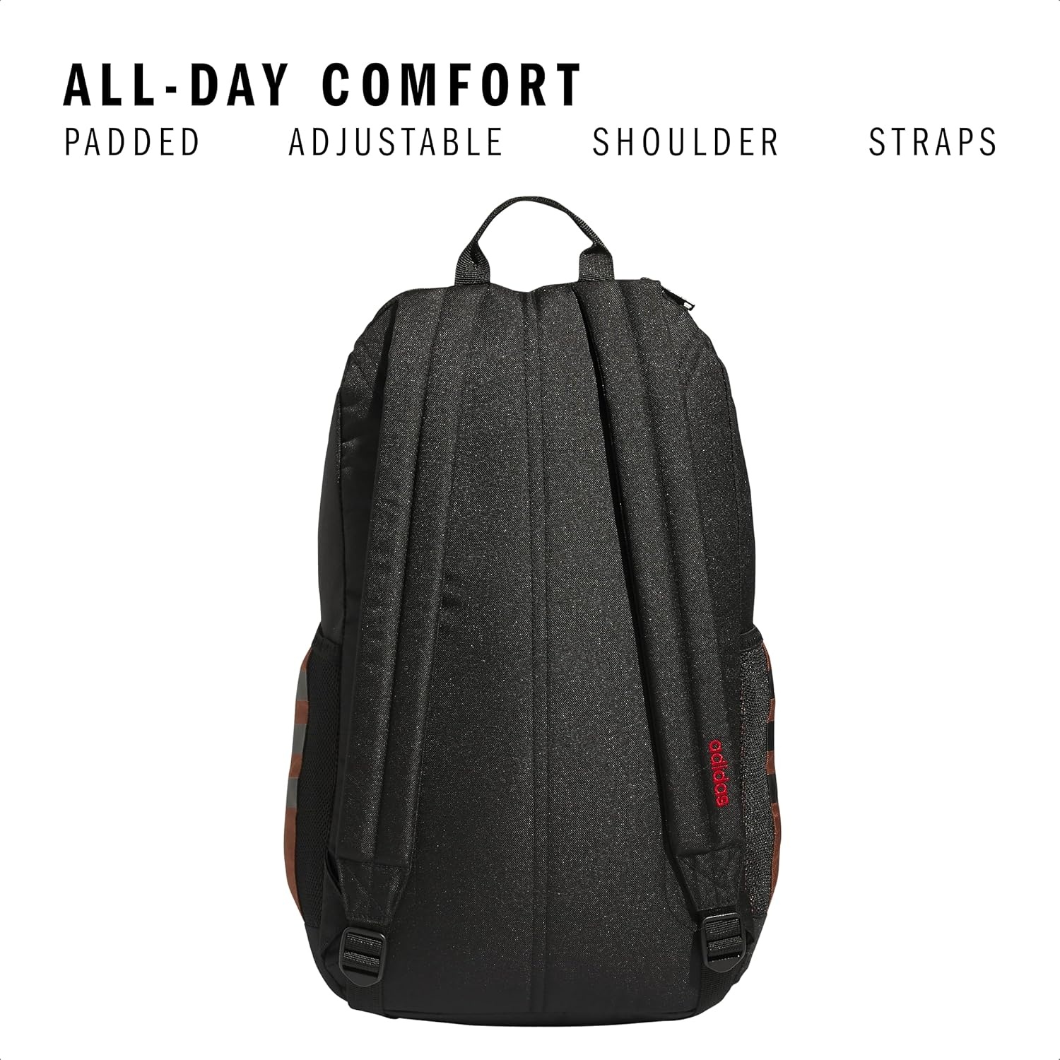 image:imageadidas Classic 3Stripe Backpack for Laptop School and Travel 28LPreloved BrownBlack40