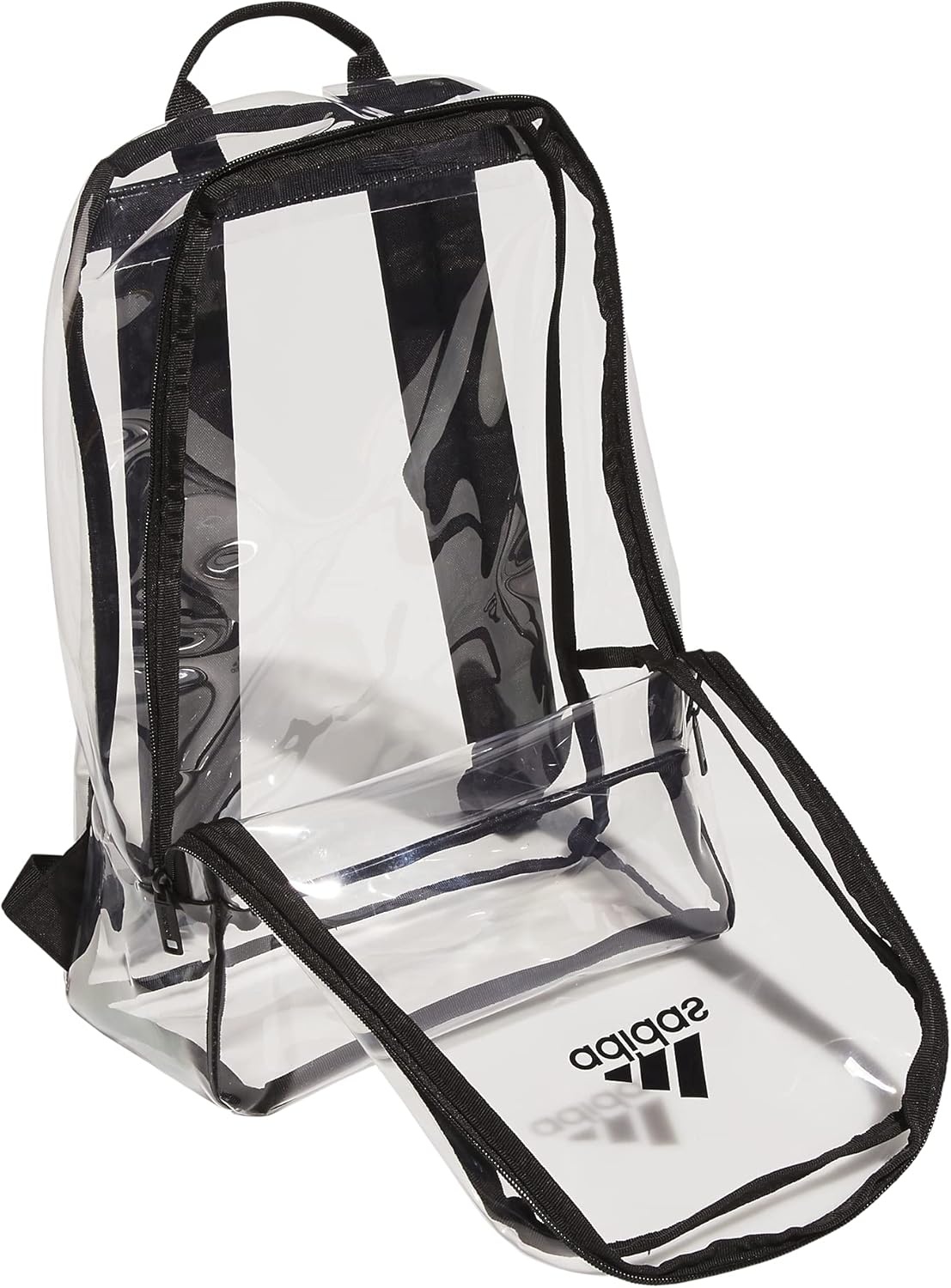 image:imageadidas Clear Backpack SeeThrough Transparent Stadium BagClearBlack