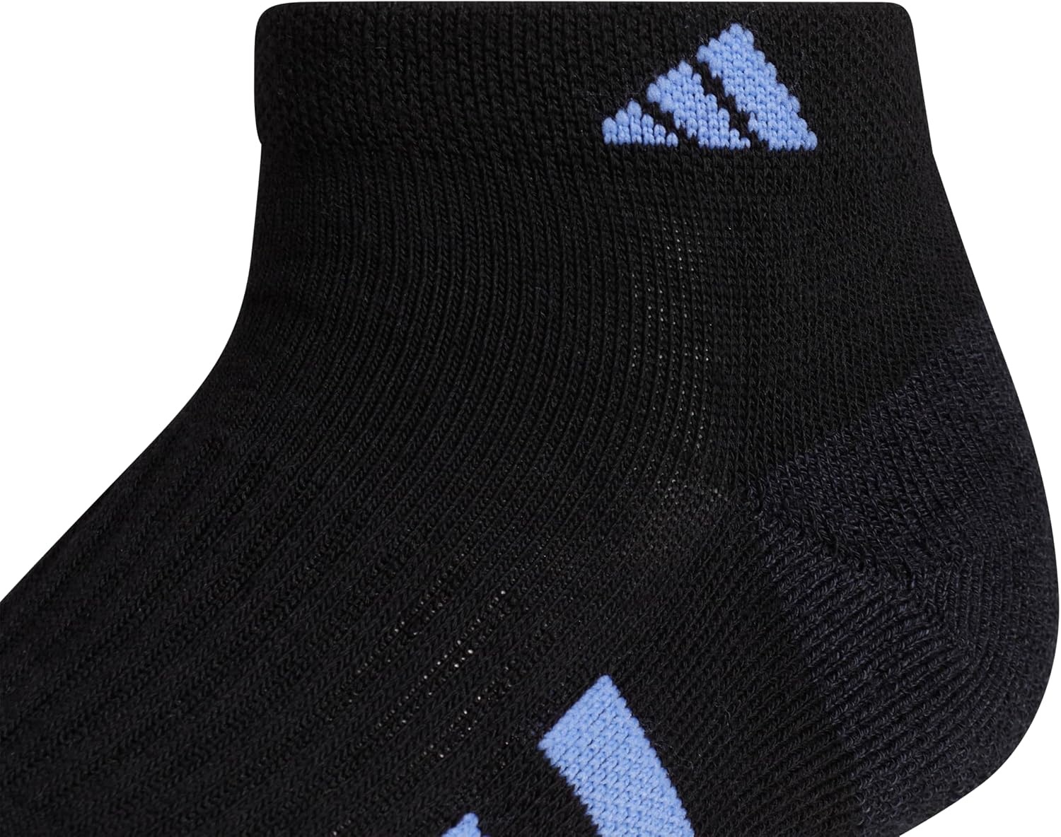 image:imageadidas Cushioned 30 3Pack Low CutBlackBlue FusionViolet Fusion Purple3
