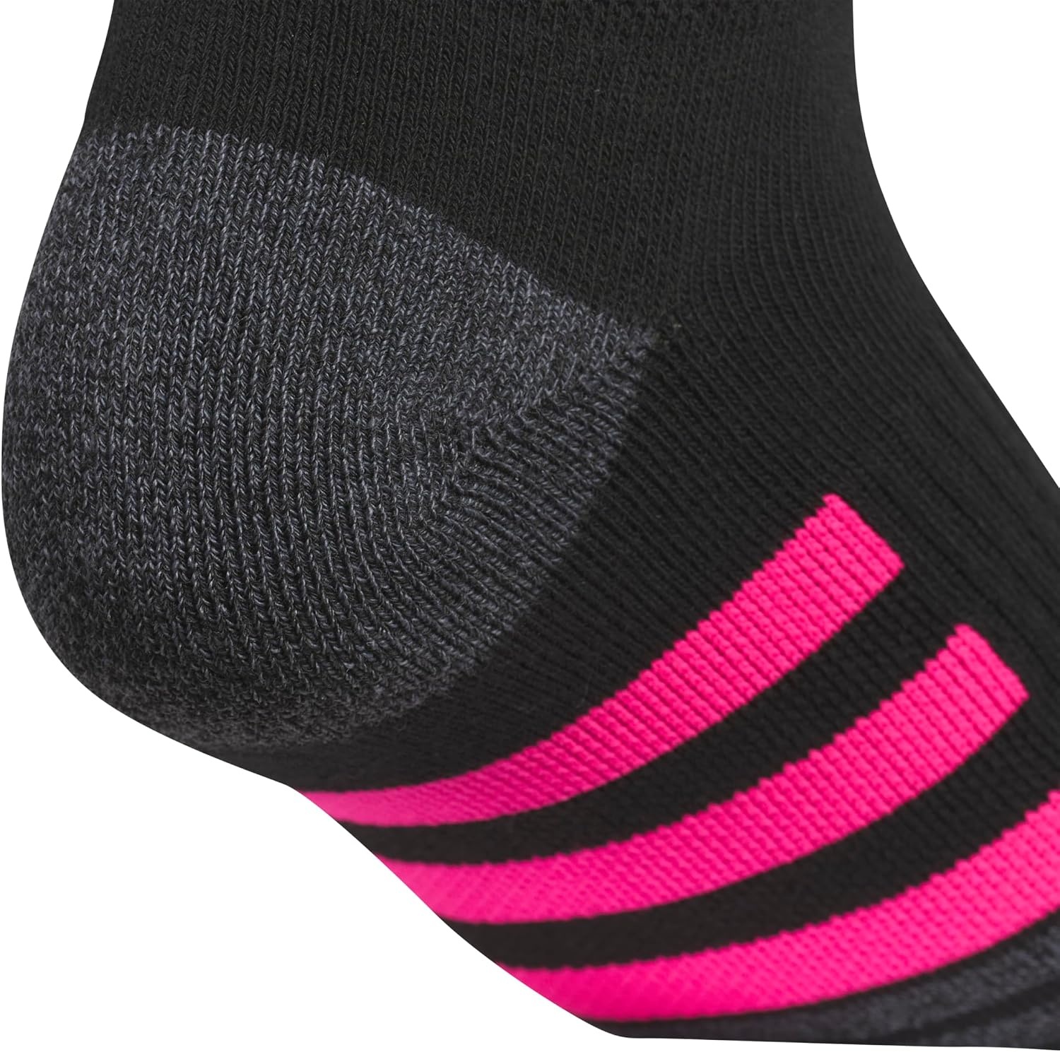 image:imageadidas Cushioned 30 3Pack Low CutBlackOnix GreyShock Pink3
