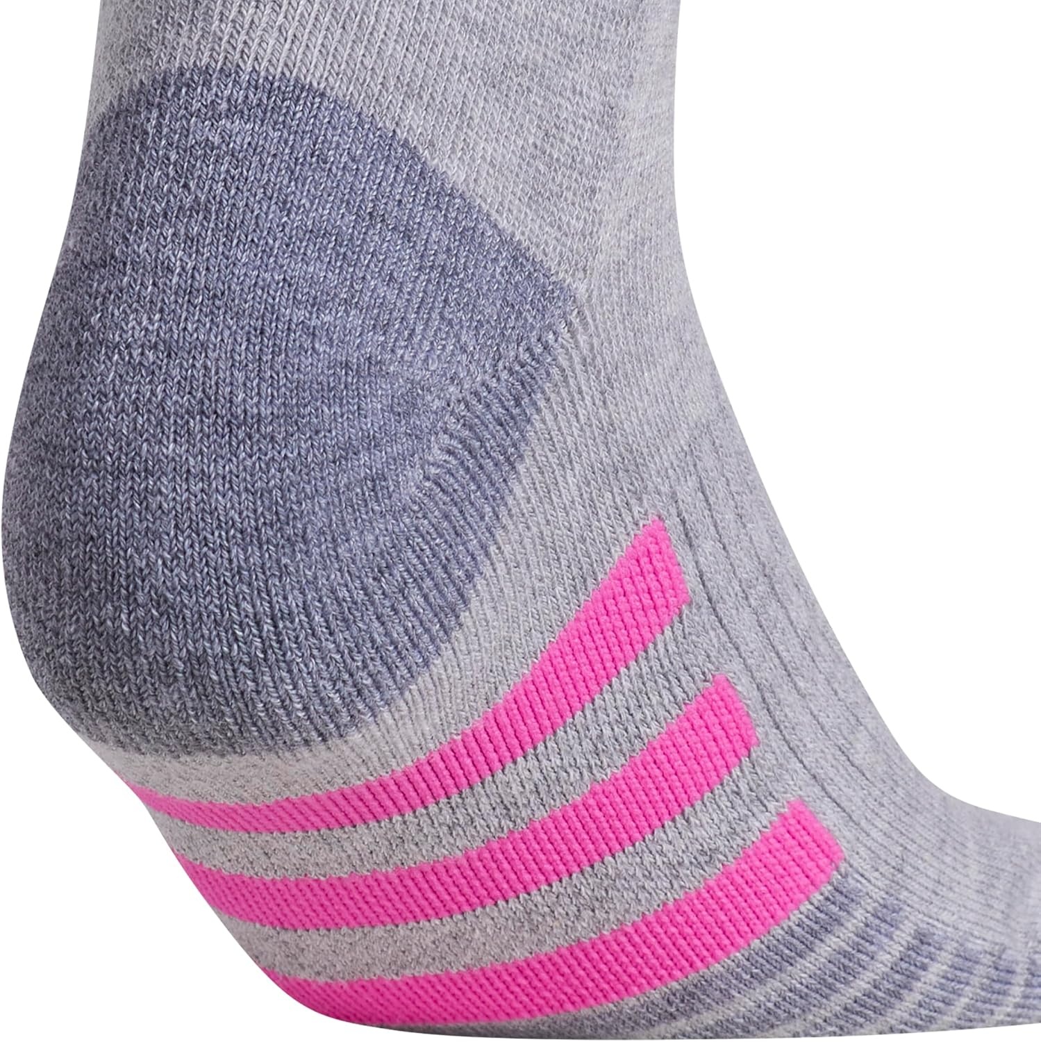image:imageadidas Cushioned 30 3Pack Low CutCool Light HeatherLucid Fuchsia PinkBlue Fusion3