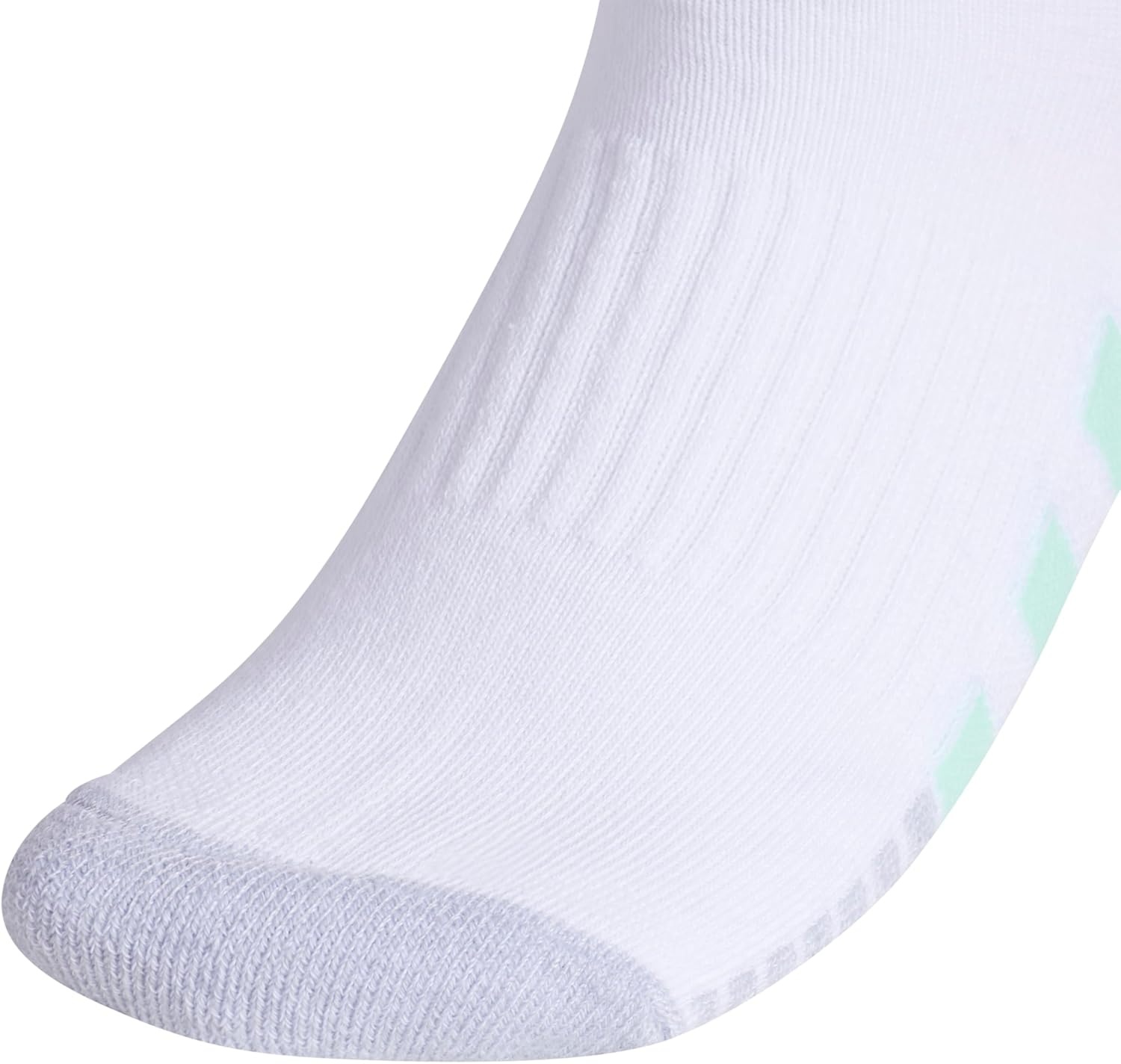 image:imageadidas Cushioned 30 3Pack Low CutWhitePulse Mint GreenLucid Fuchsia Pink3