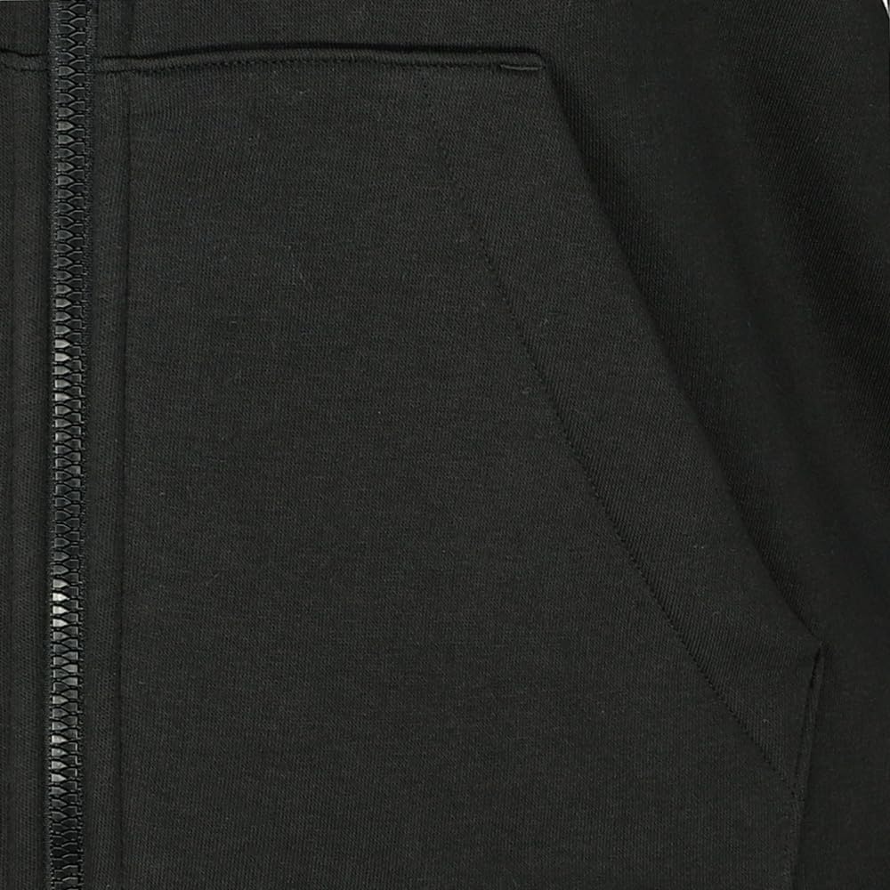 image:imageadidas Essentials 3Stripes Fleece Full Zip HoodieBlackWhite
