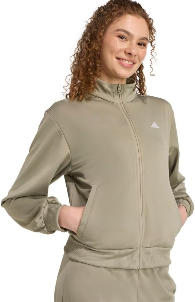 image:imageadidas Essentials Feelcozy Track SuitSilver Pebble
