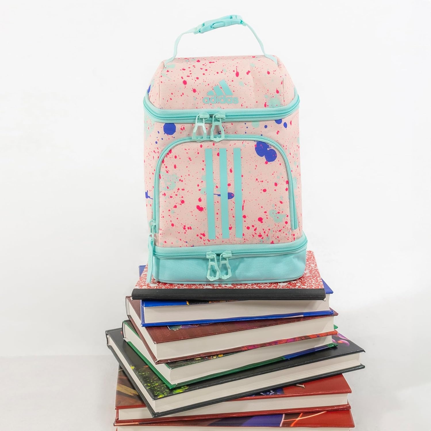 image:imageadidas Excel Lunch Bag Insulated Cooler Lunchbox 6LAdi Comp Silver VioletLight PurplePink Spark
