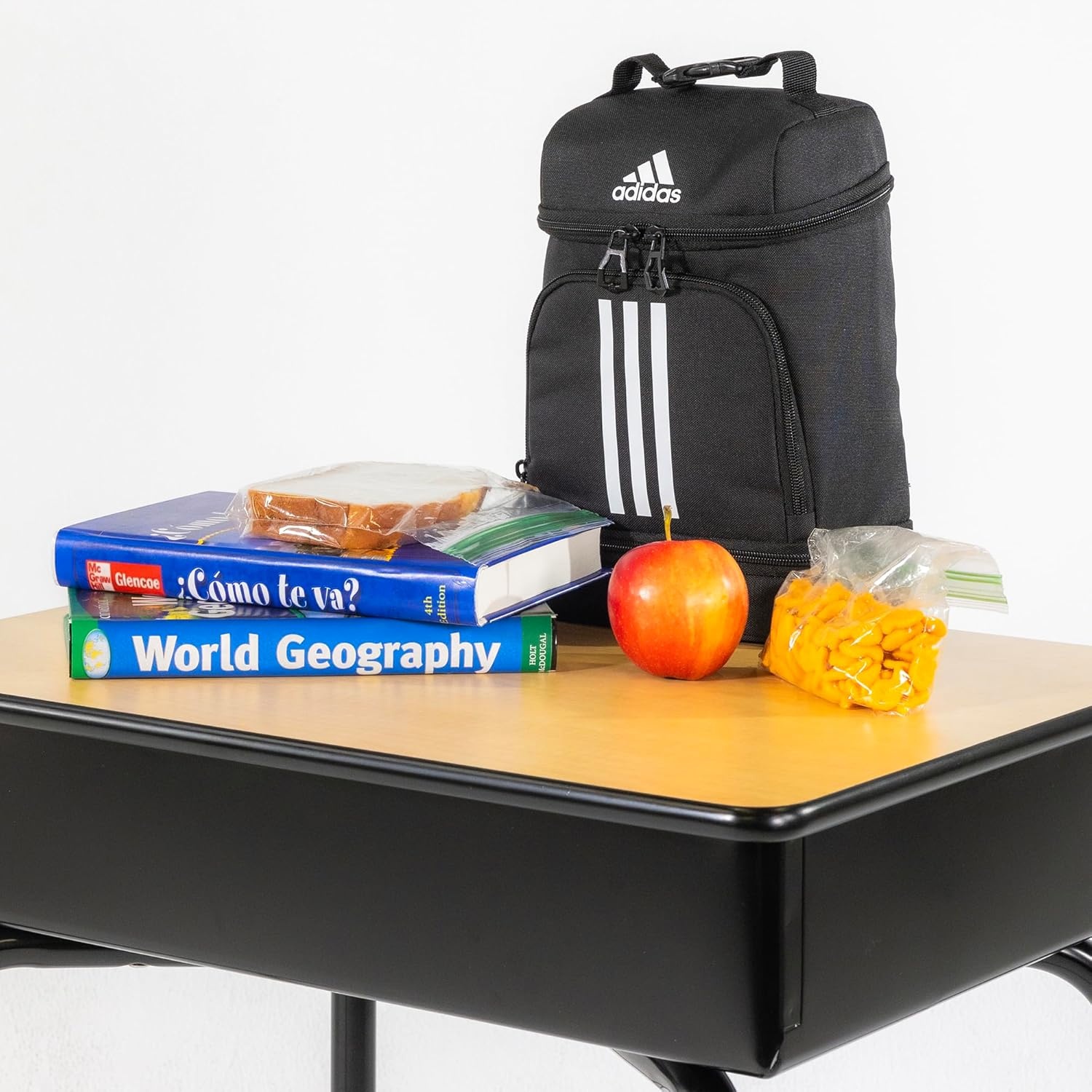 image:imageadidas Excel Lunch Bag Insulated Cooler Lunchbox 6LBlackWhite