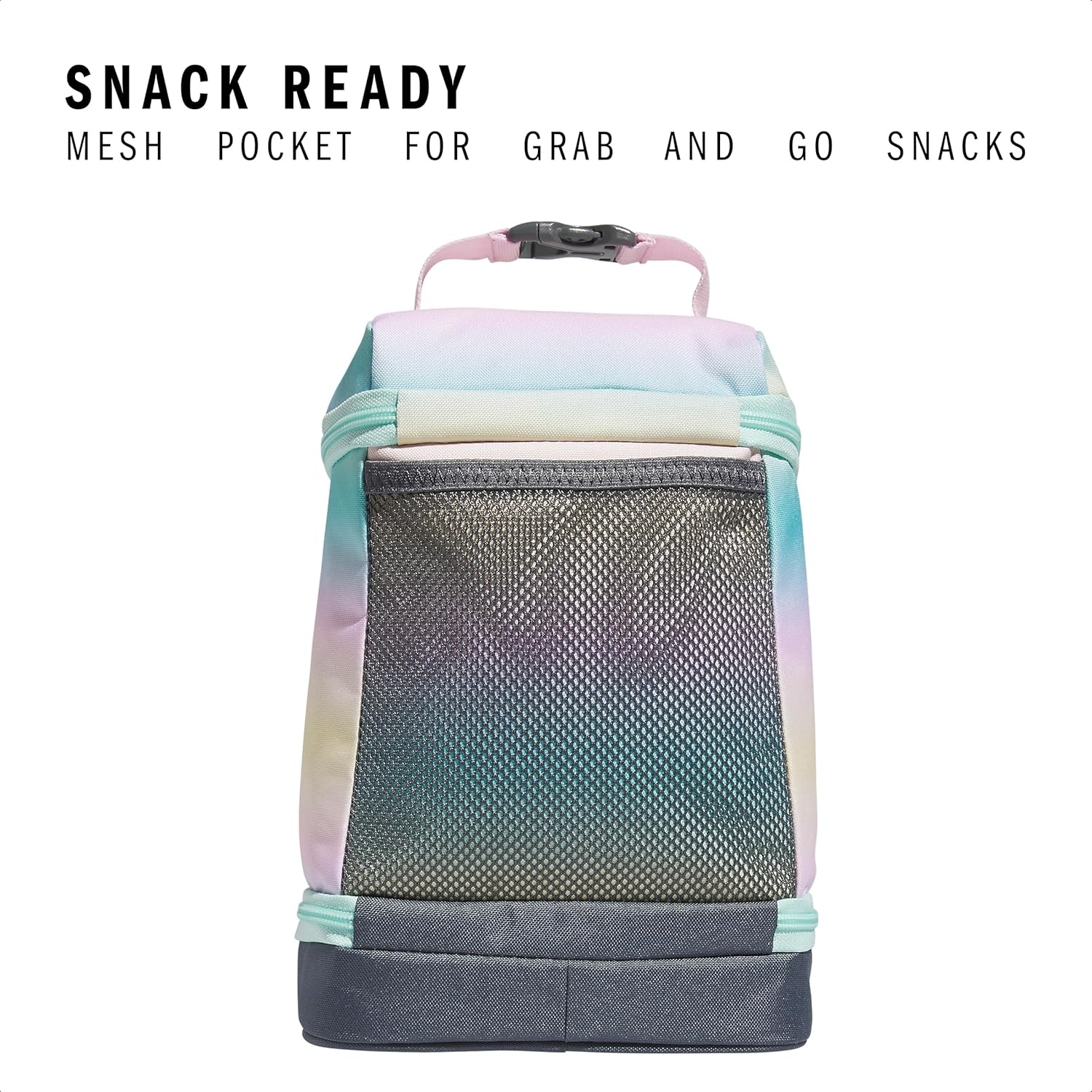 image:imageadidas Excel Lunch Bag Insulated Cooler Lunchbox 6LGradient Flash AquaOrchid Fusion Purple