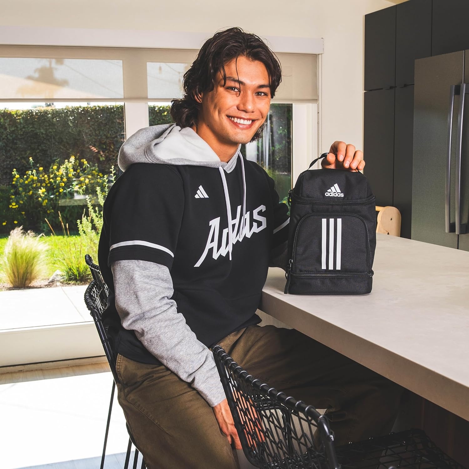 image:imageadidas Excel Lunch Bag Insulated Cooler Lunchbox 6LGradient Flash AquaOrchid Fusion Purple